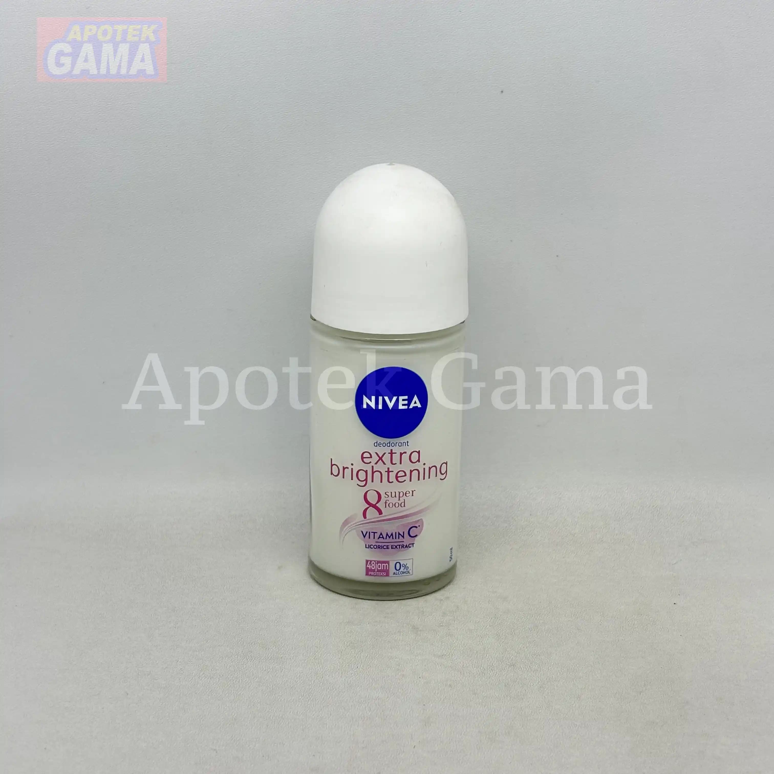 NIVEA DEODORANT ROLL ON EXTRA BRIGHTENING 50 ML 5