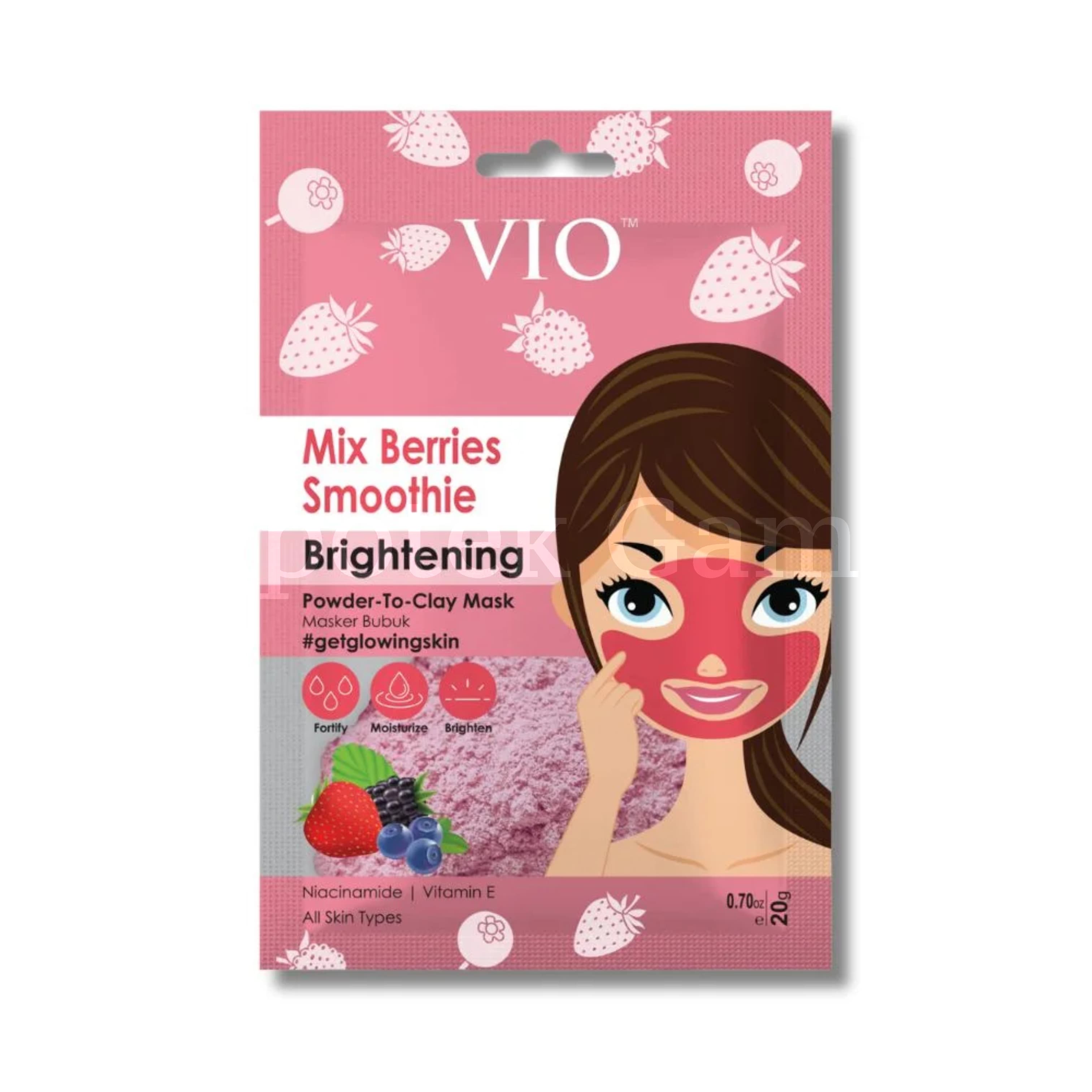 VIO POWDER CLAY MASK MIX BERRIES 20GR