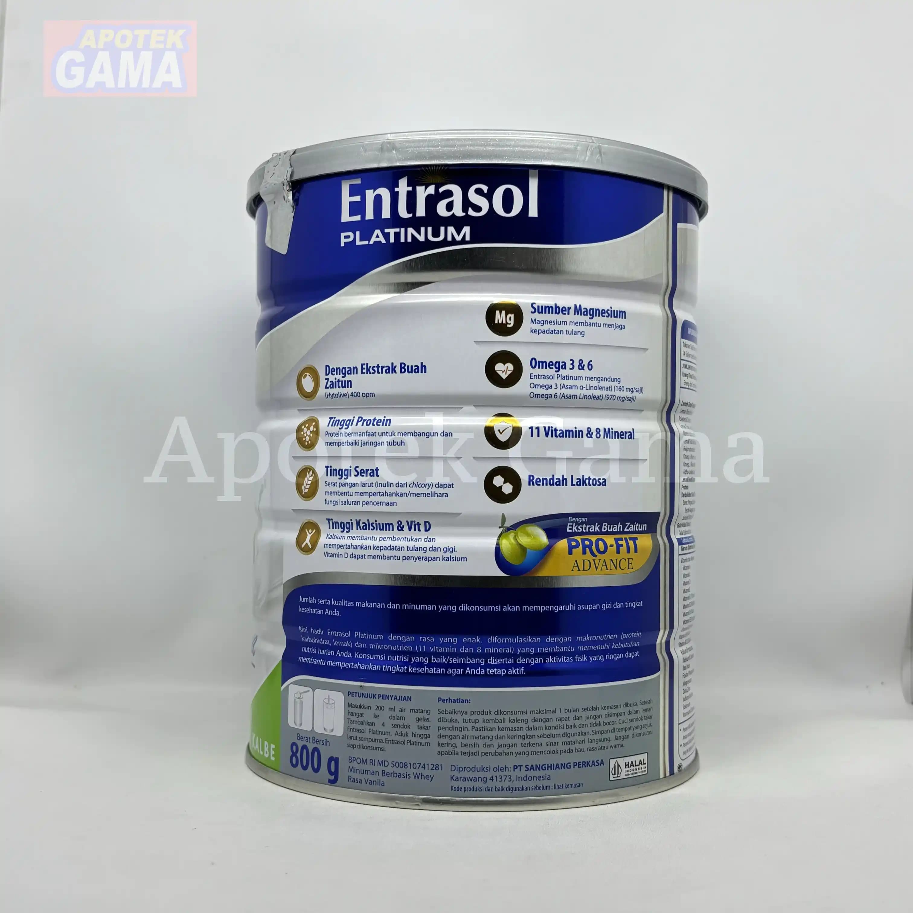 ENTRASOL PLATINUM VANILLA 800GR 2