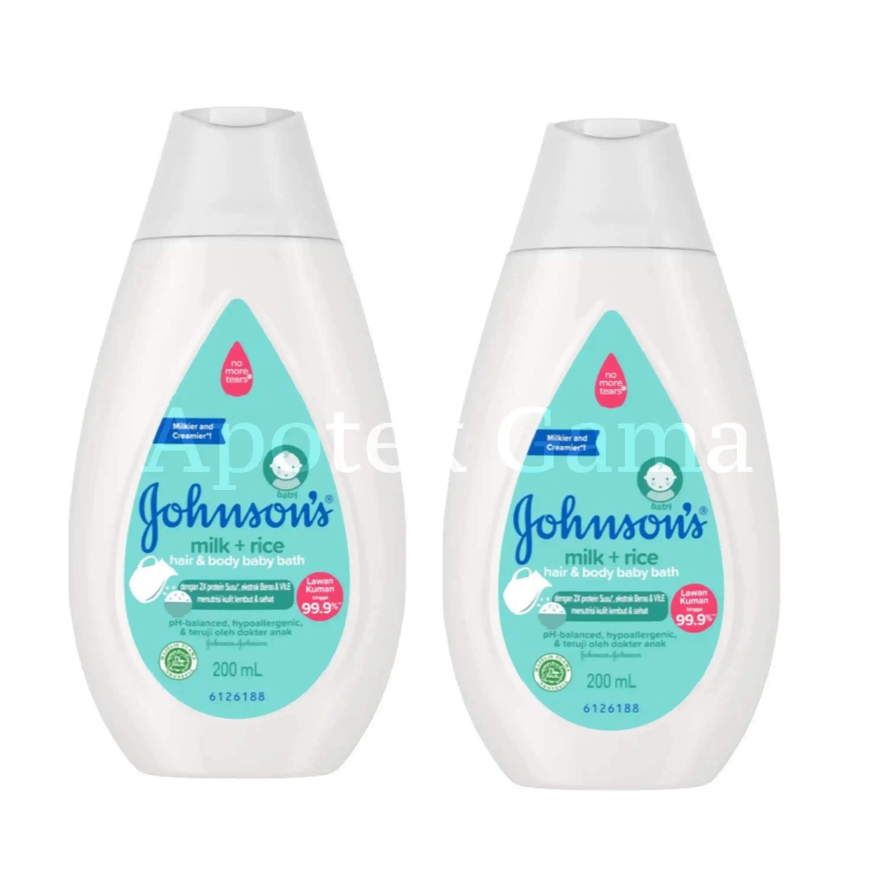 JOHNSONS BABY MILK BATH 200 ML 2