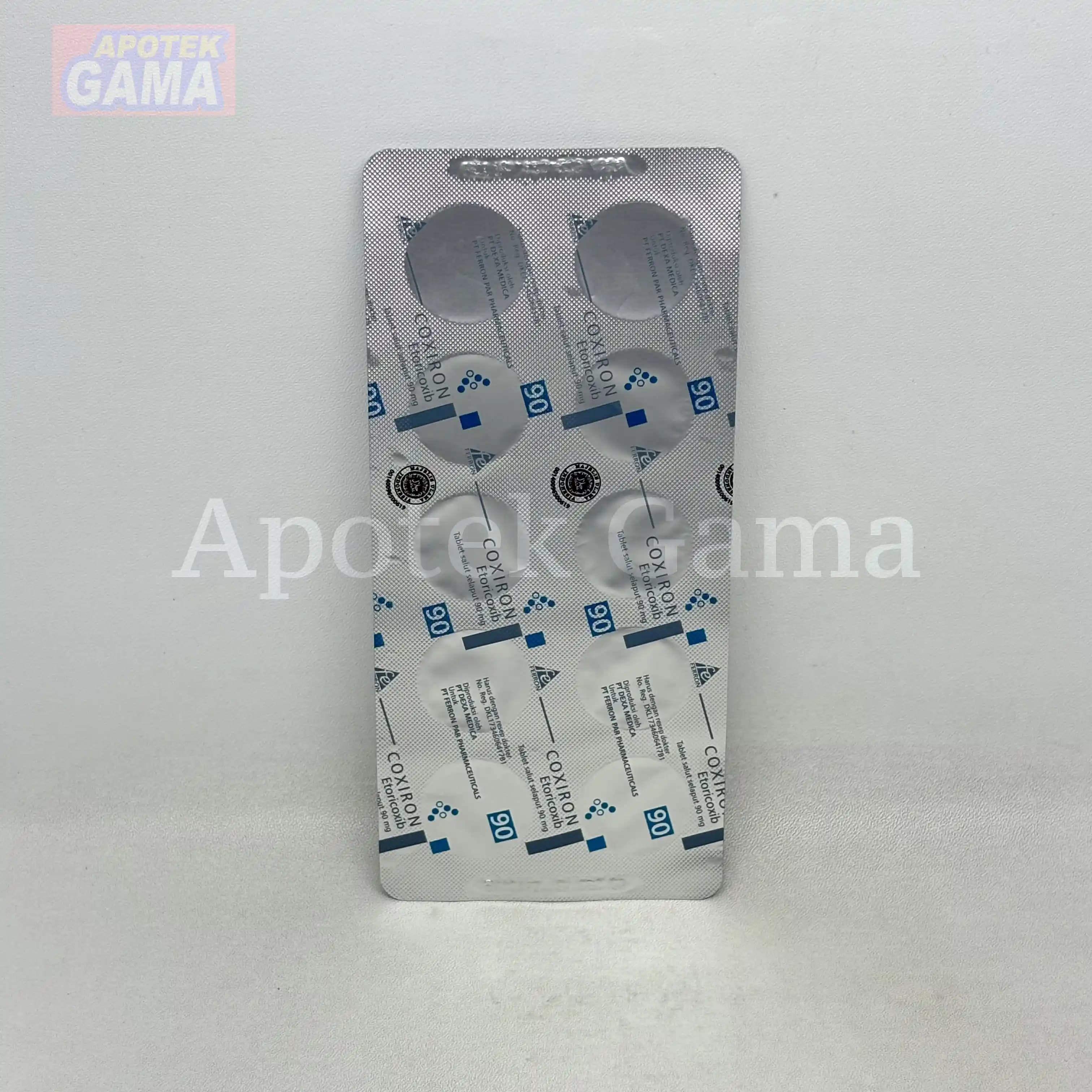 COXIRON TAB 90 MG 4