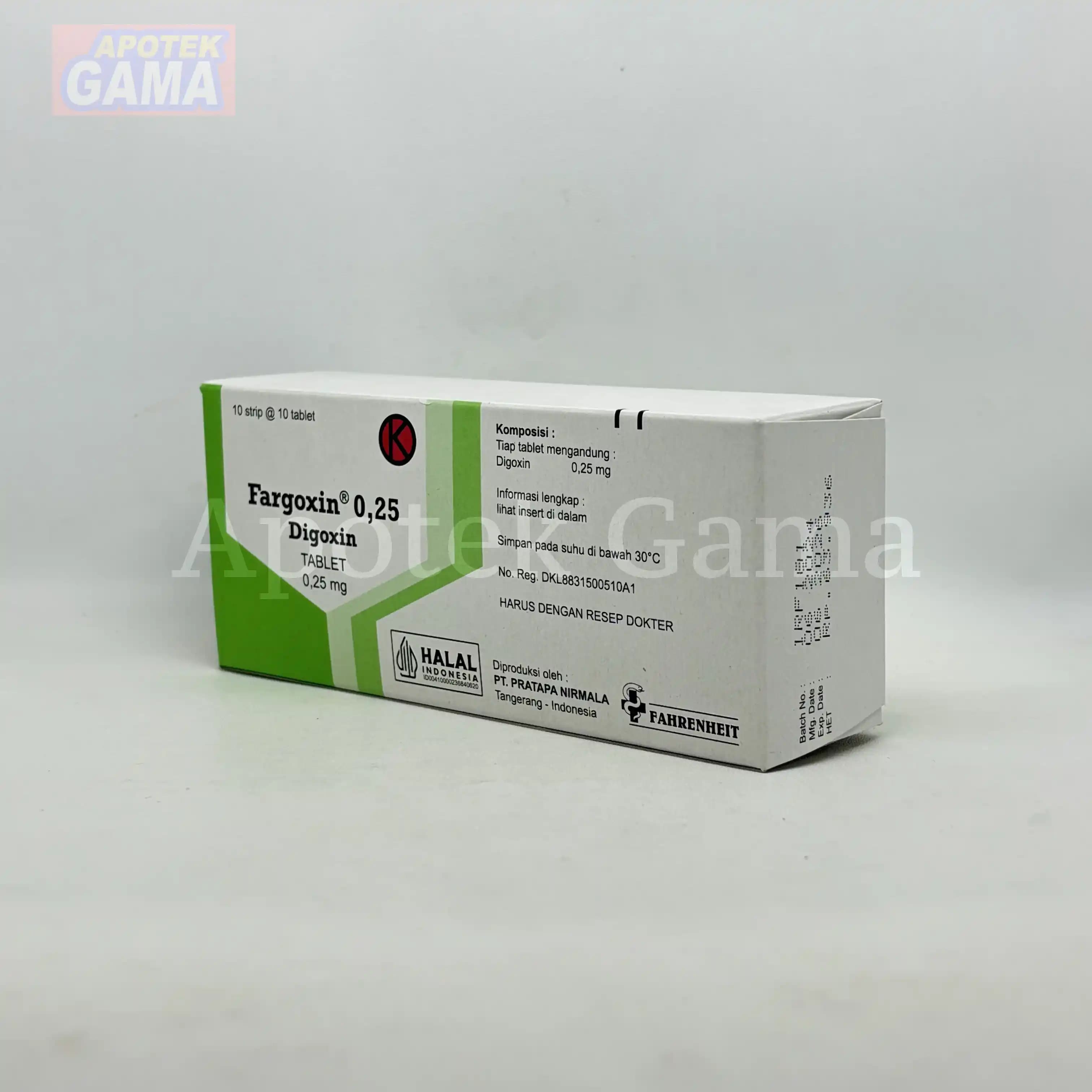 FARGOXIN 0.25 MG 4