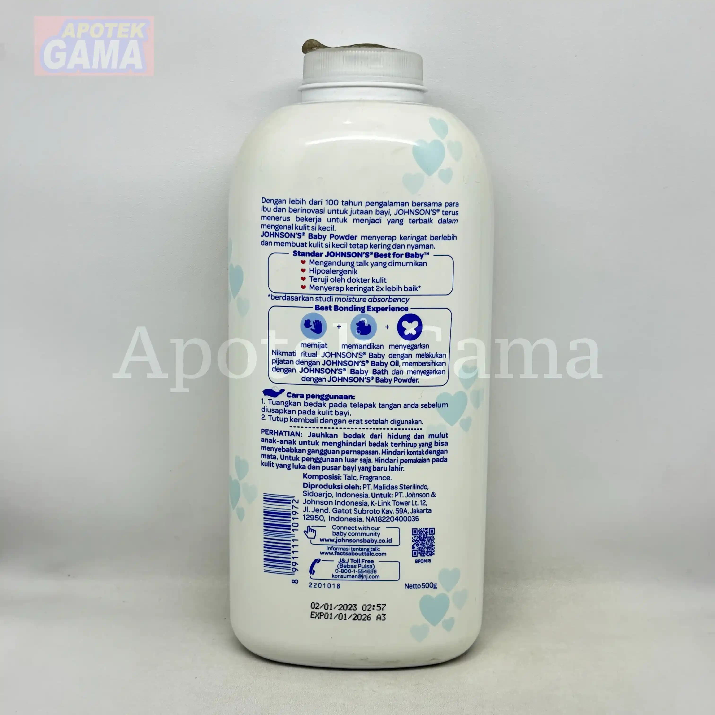 JOHNSONS BABY POWDER BLOSSOMS 500 GR