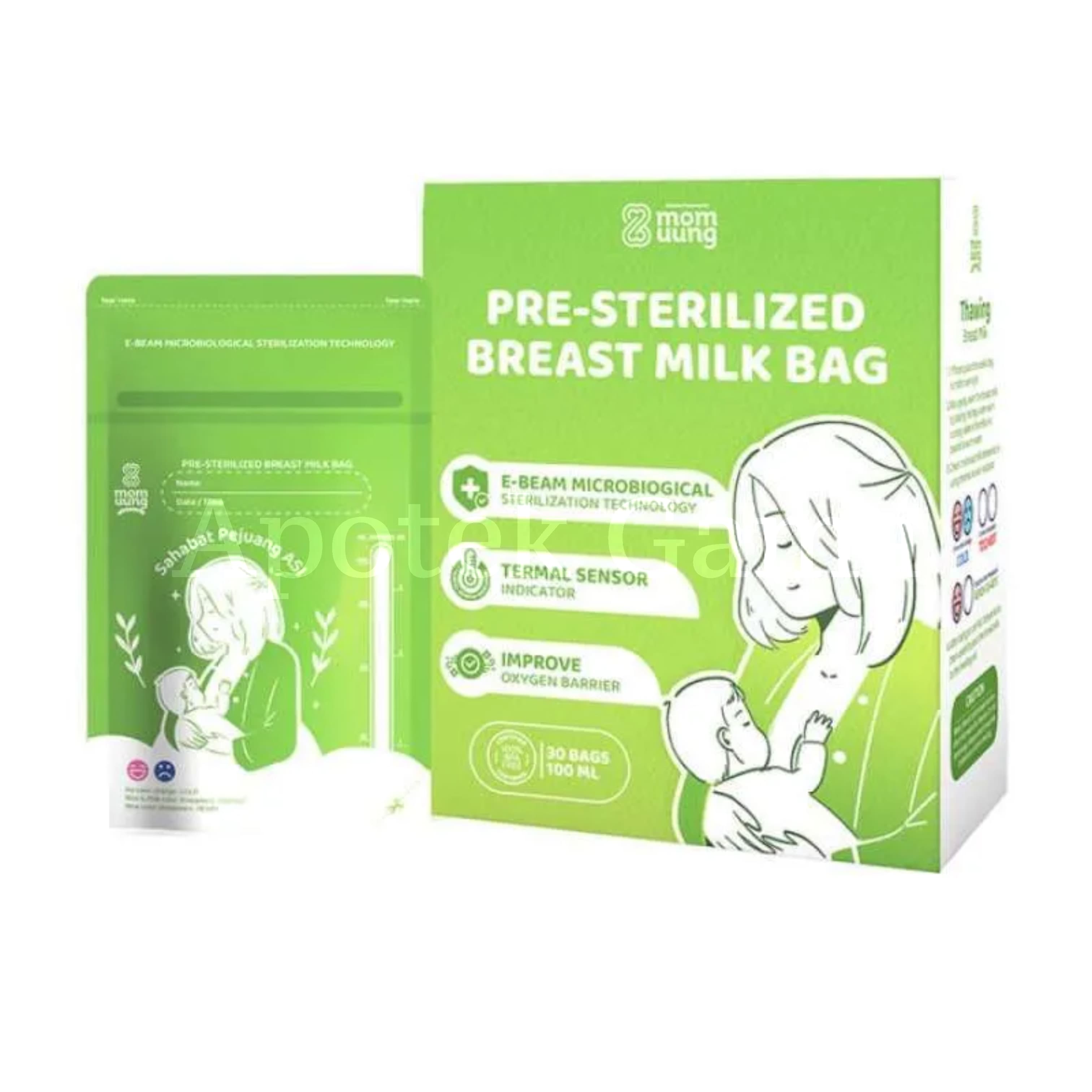 MOM UUNG BREASTMILK BAG 100 ML 30 PCS
