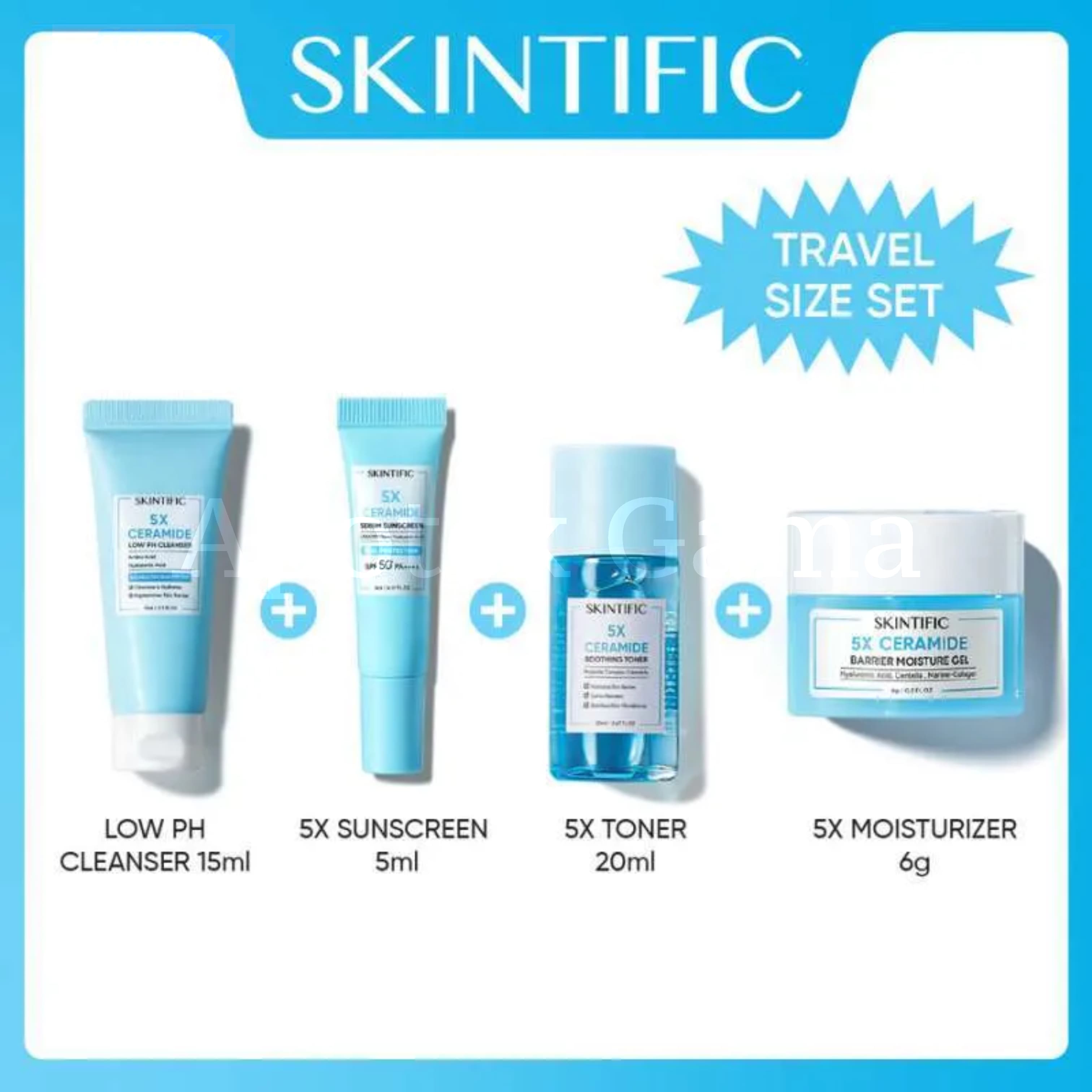 SKINTIFIC 5X CERAMIDE BARRIER REPAIR TRAVEL KIT