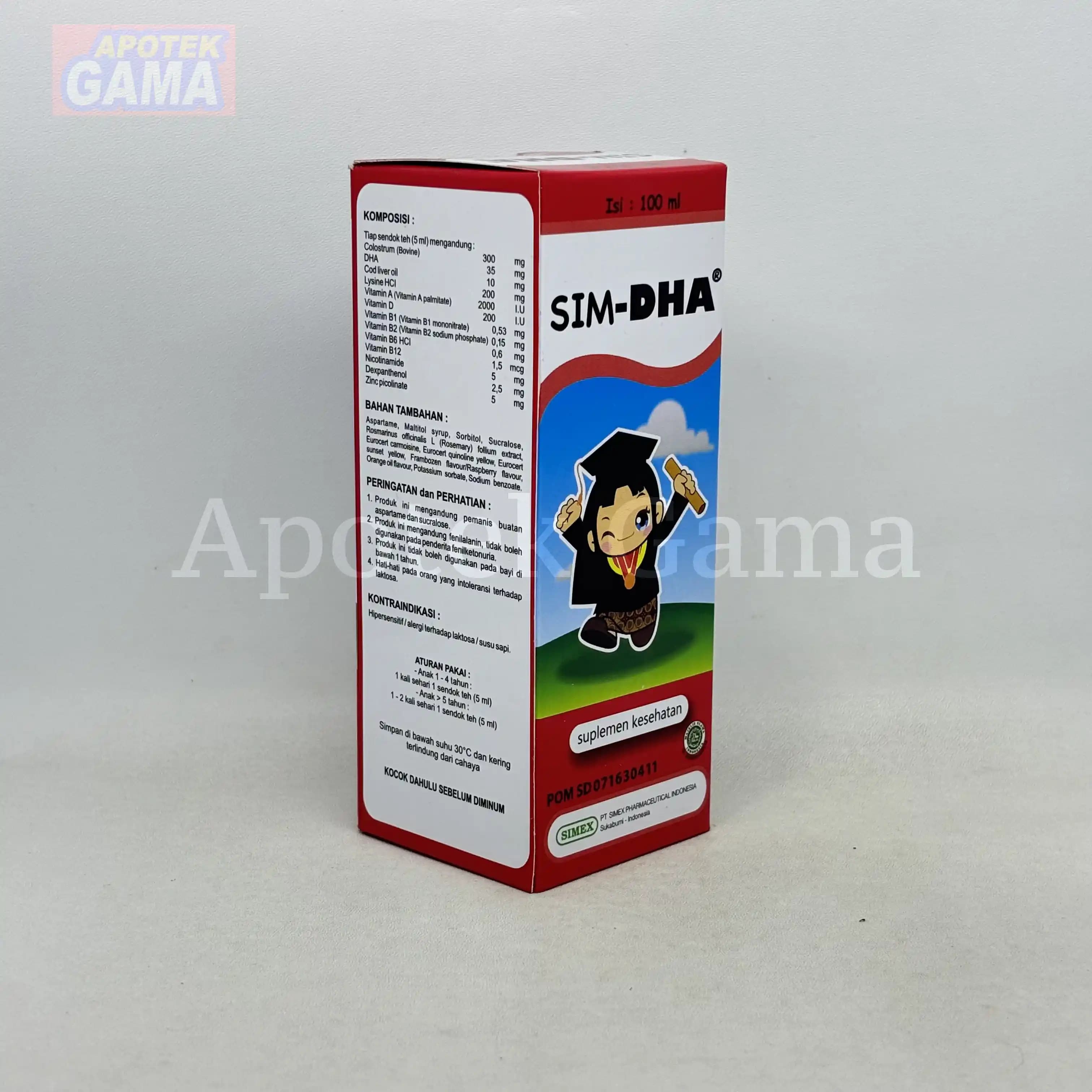 SIM.DHA SYR 100ML 5