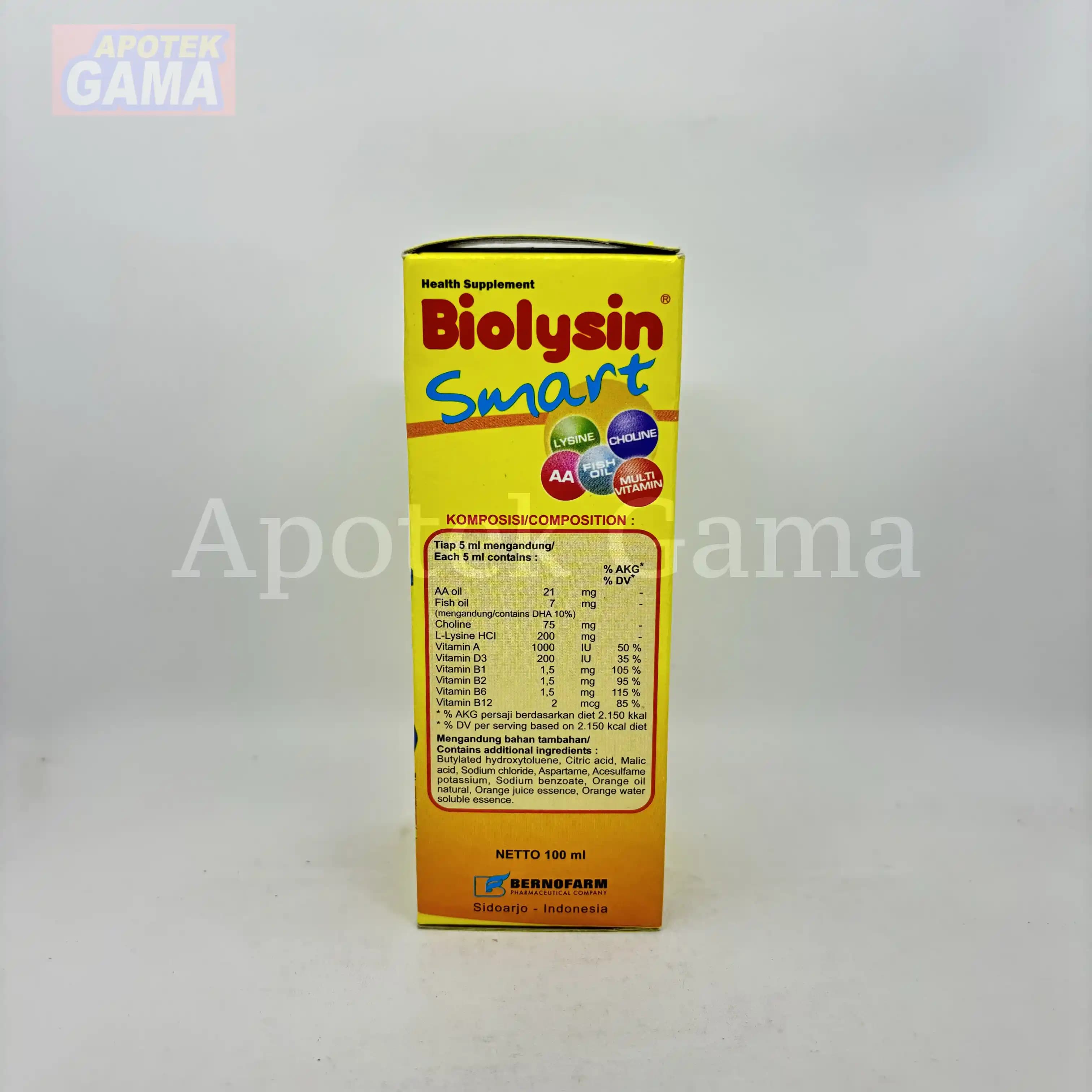 BIOLYSIN SMART SYR 100 ML 5