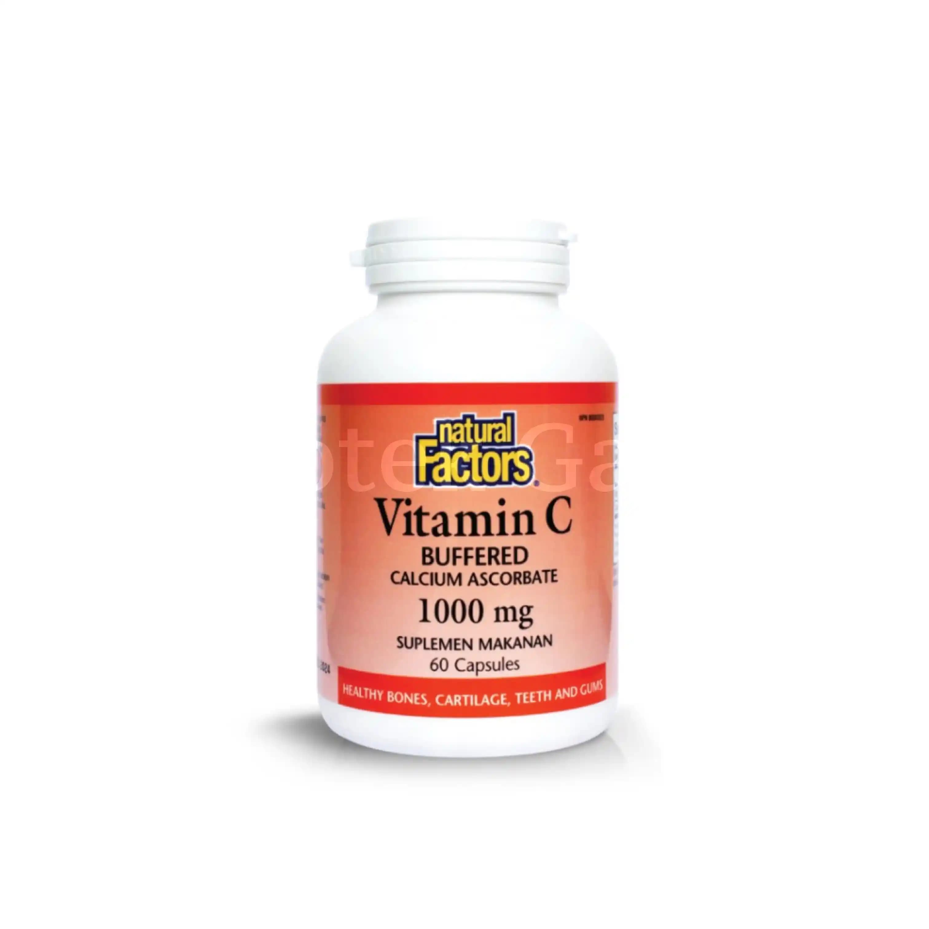 NATURAL FACTORS VIT C BUFFERED 1000MG 60S