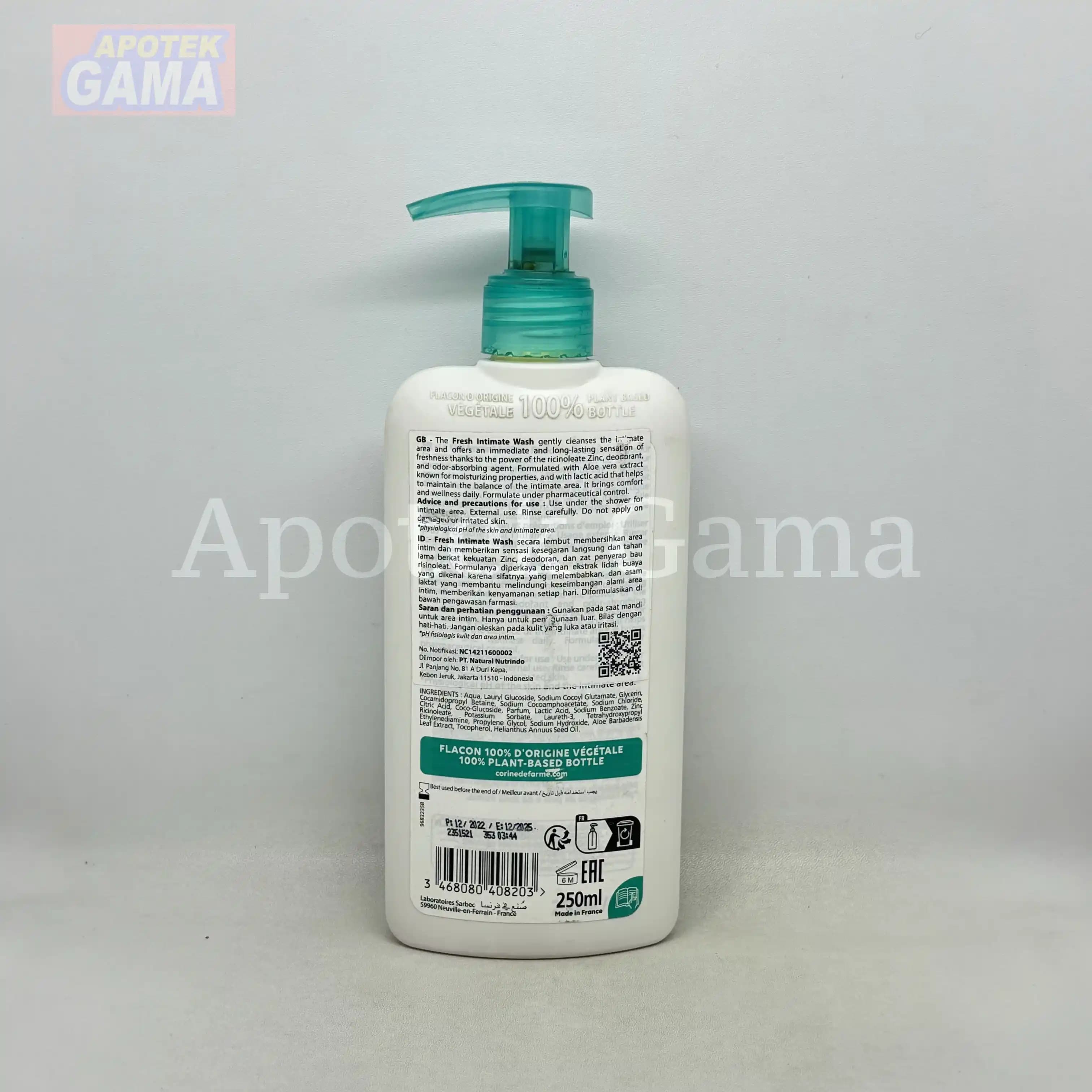 RADIANT CORINE DE FARME INTIMATE GEL FRESH 250 ML 4
