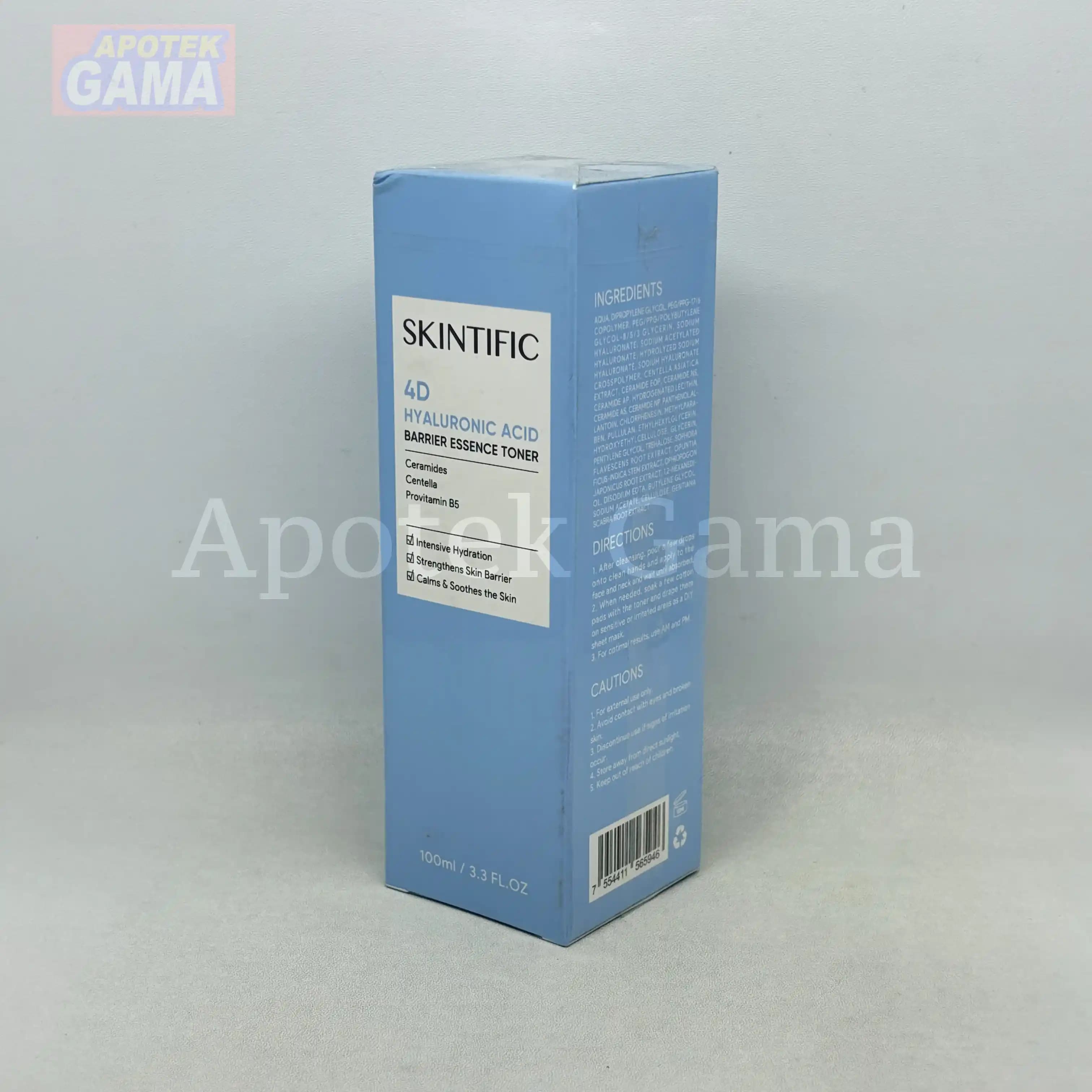 SKINTIFIC 4D HYALURONIC ACID ESSENCE TONER 100ML 2