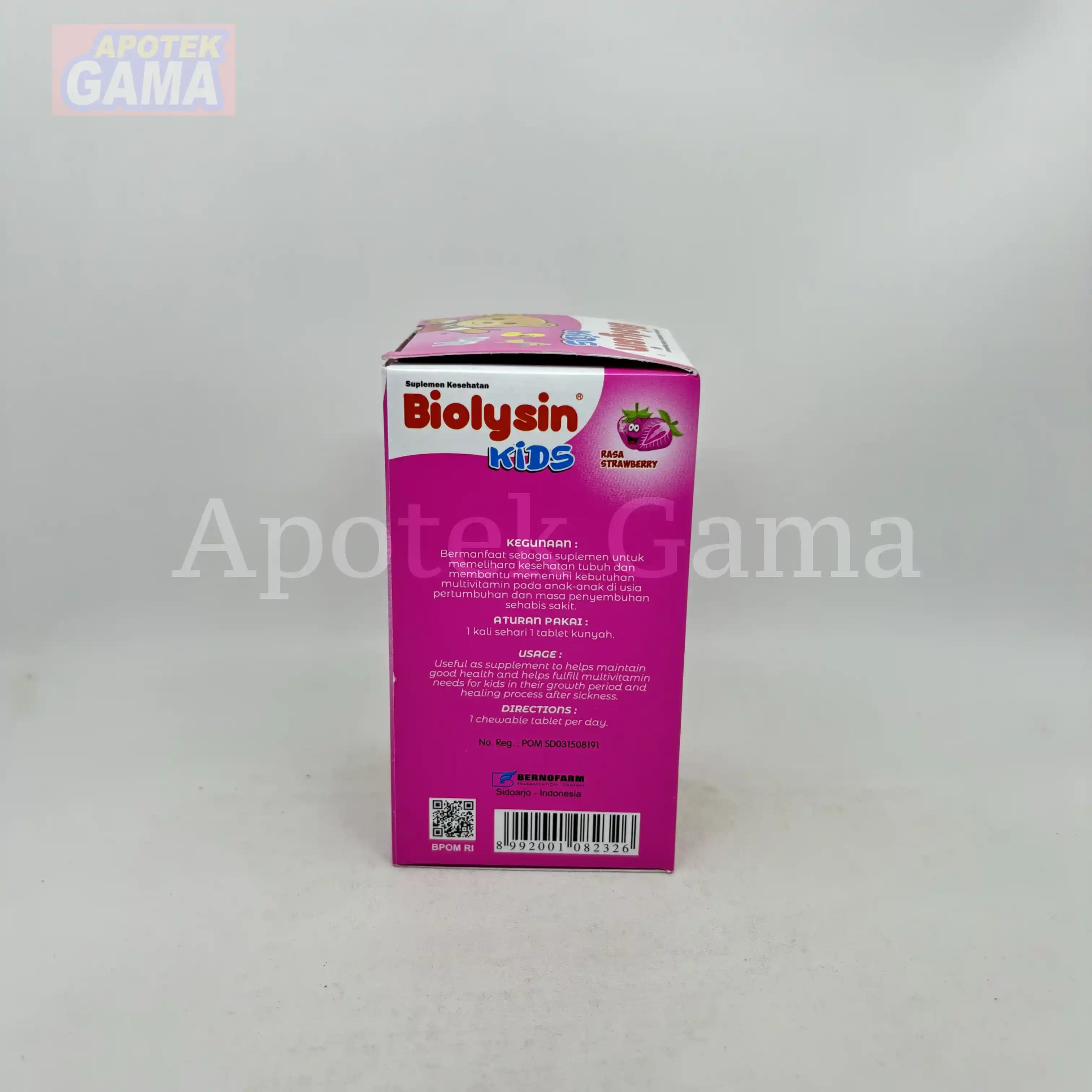 BIOLYSIN KIDS C-100 STRAWBERRY 30S 4