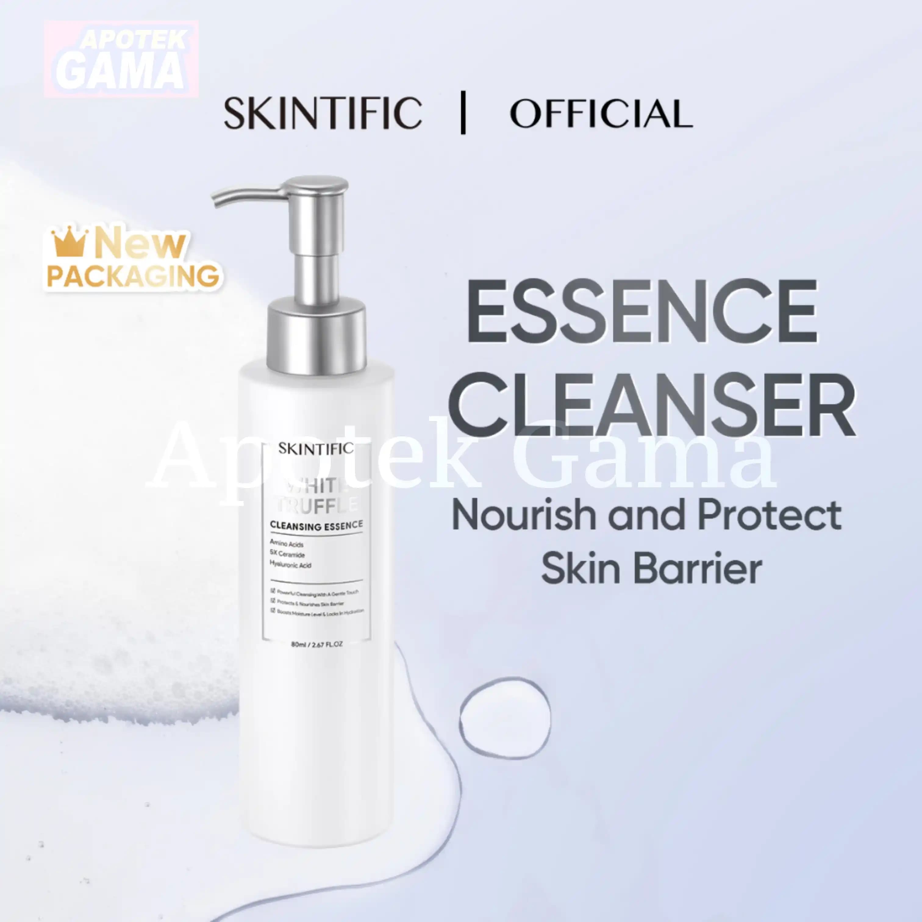 SKINTIFIC WHITE TRUFFLE CLEANSING ESSENCE 80ML 3