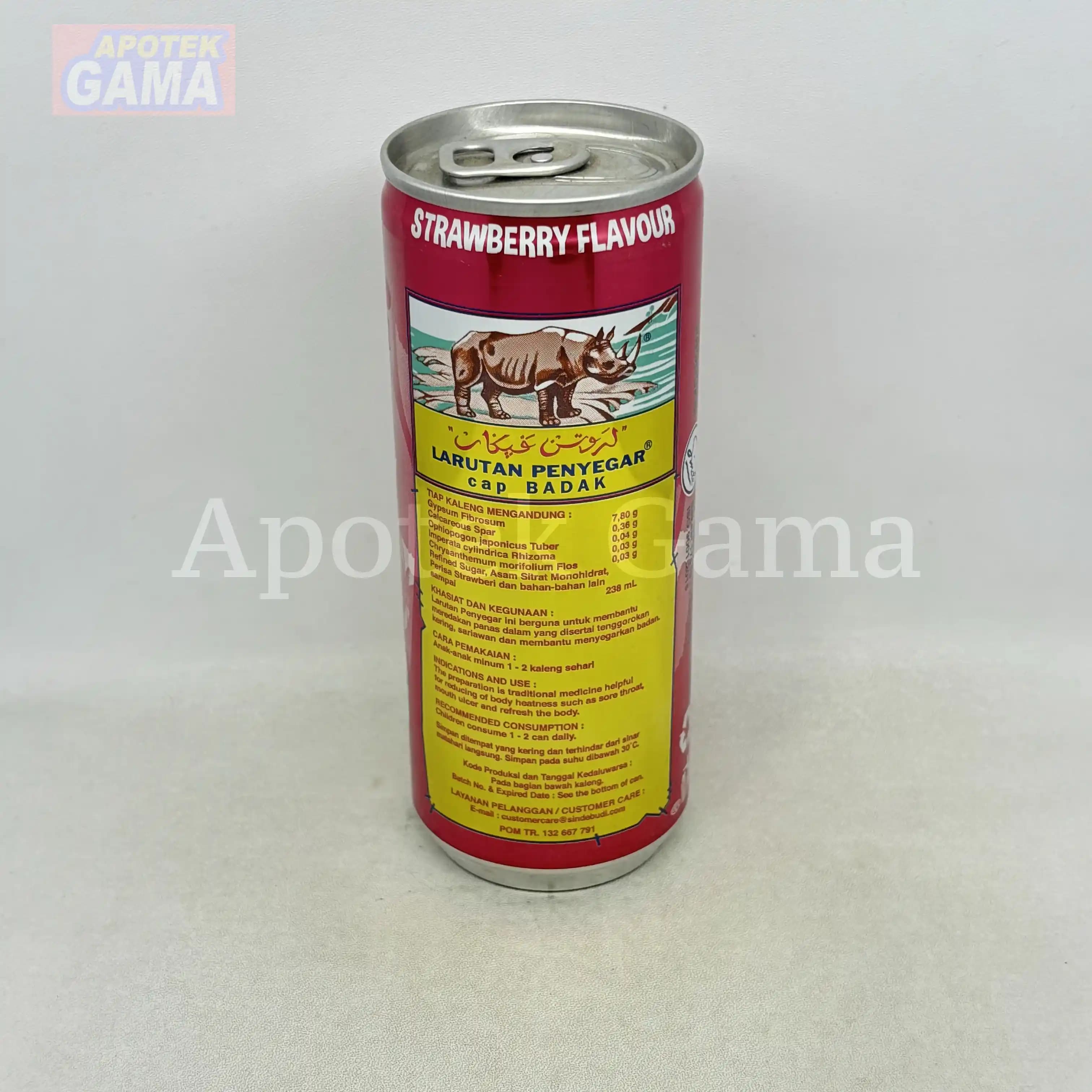 LARUTAN ANAK CAP BADAK RASA STRAWBERRY 238 ML 2