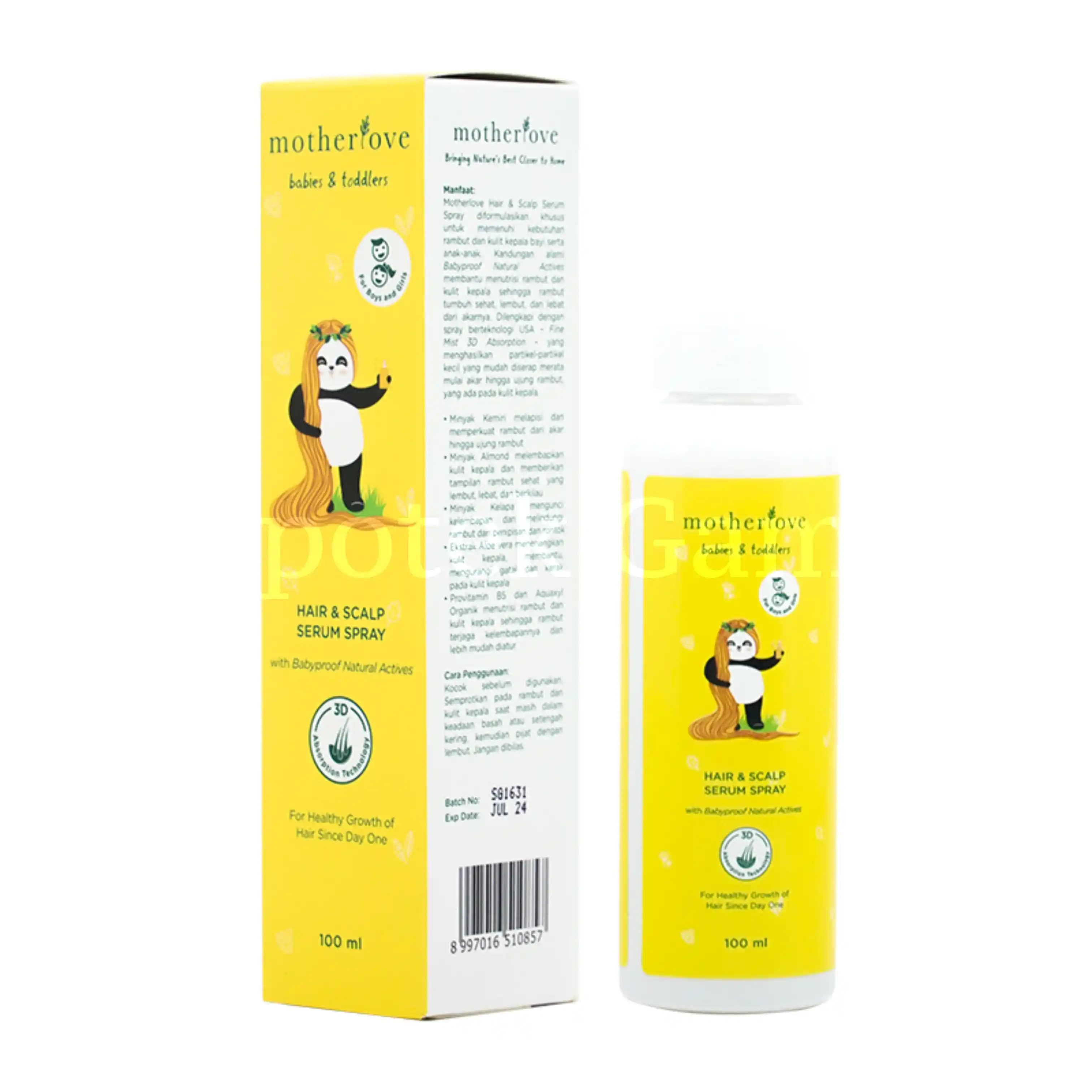 MOTHERLOVE HAIR & SCALP SERUM SPRAY 100 ML