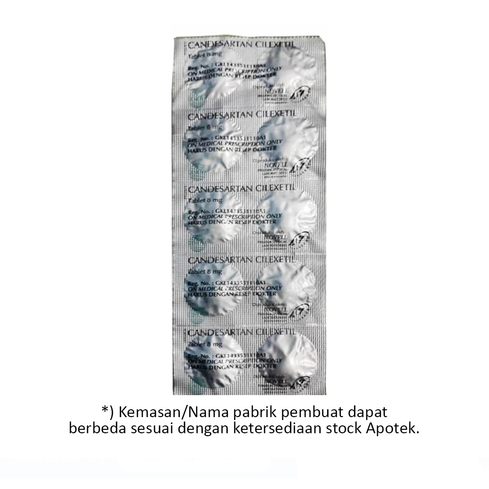 CANDESARTAN 8 MG (GEN) NOVEL 3