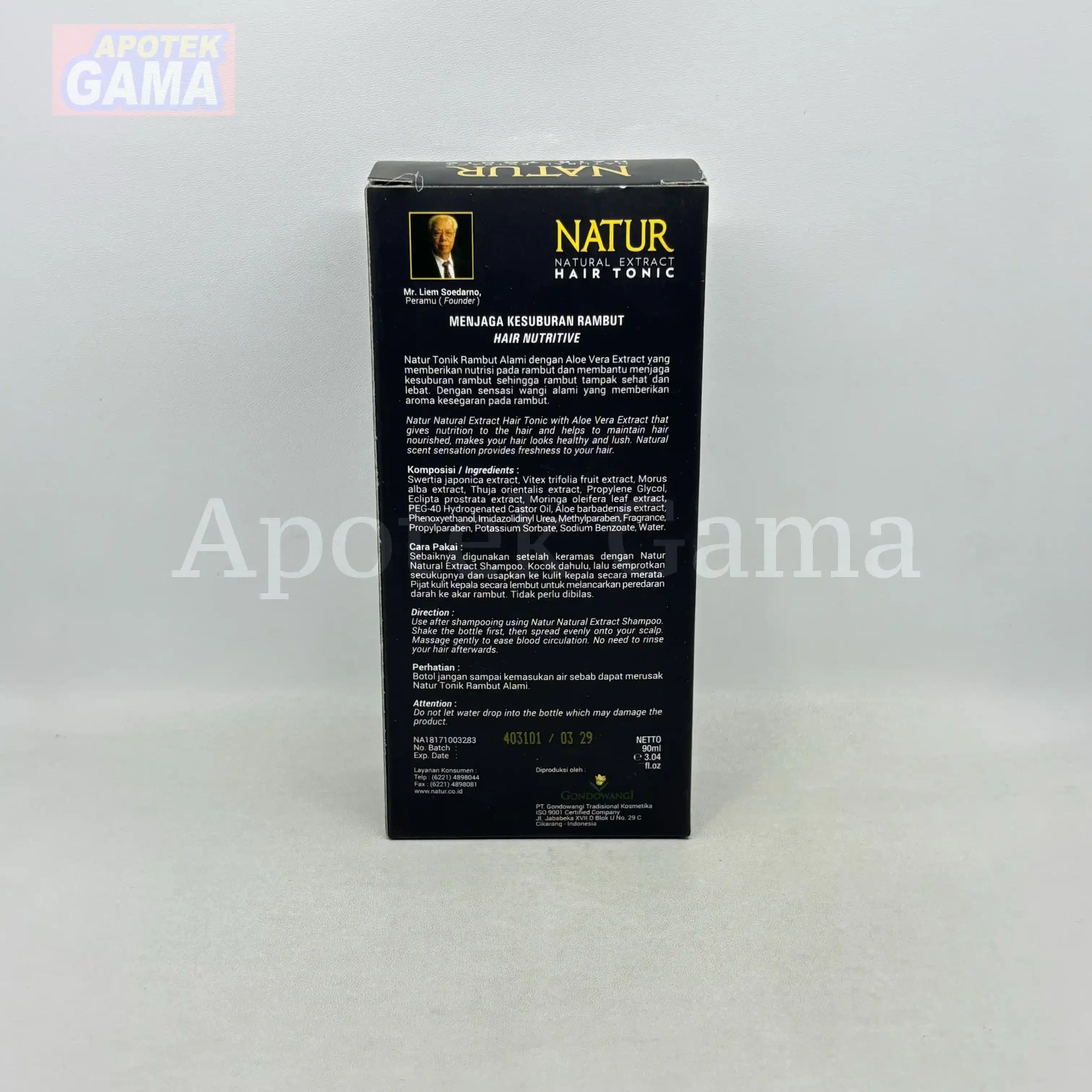 NATUR HAIR TONIC ALOE VERA 90 ML 4