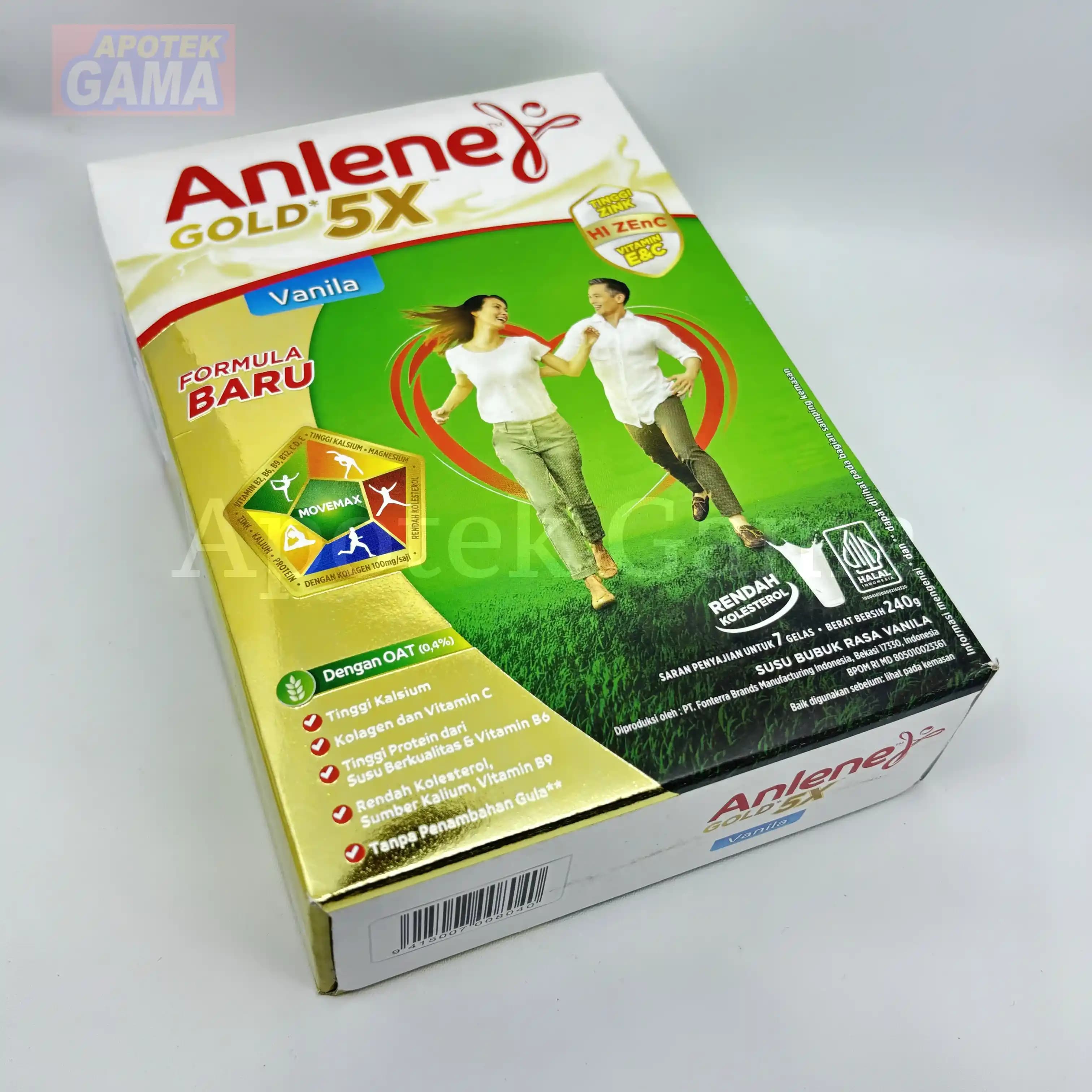 ANLENE GOLD VANILA 240G 4