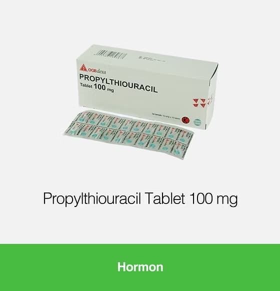 PTU/PROPYLTHIOURACIL TAB 100 MG (GEN/LOS) 3