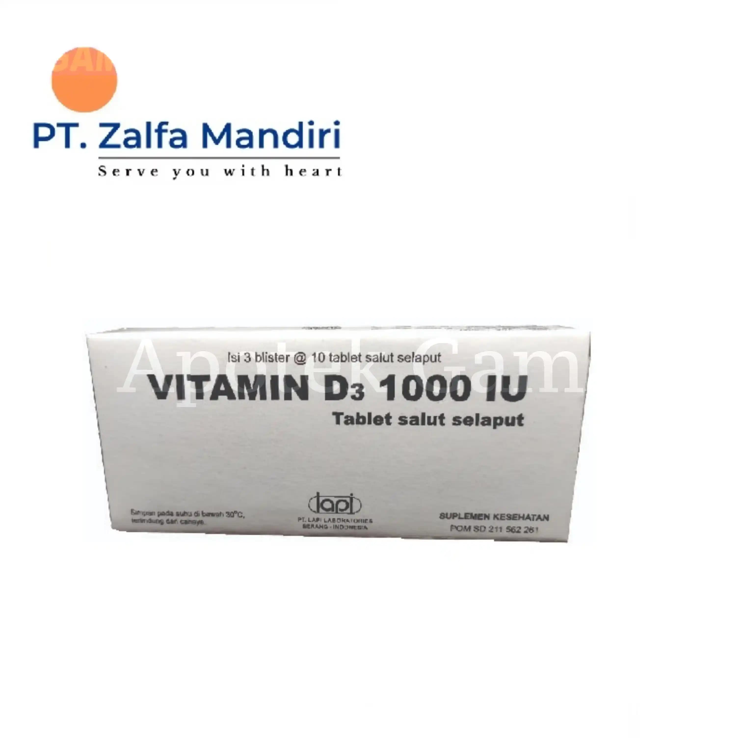 VITAMIN D3 1000IU LAPI