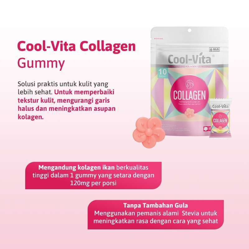 COOLVITA COLLAGEN GUMMY POUCH 10PCS 5
