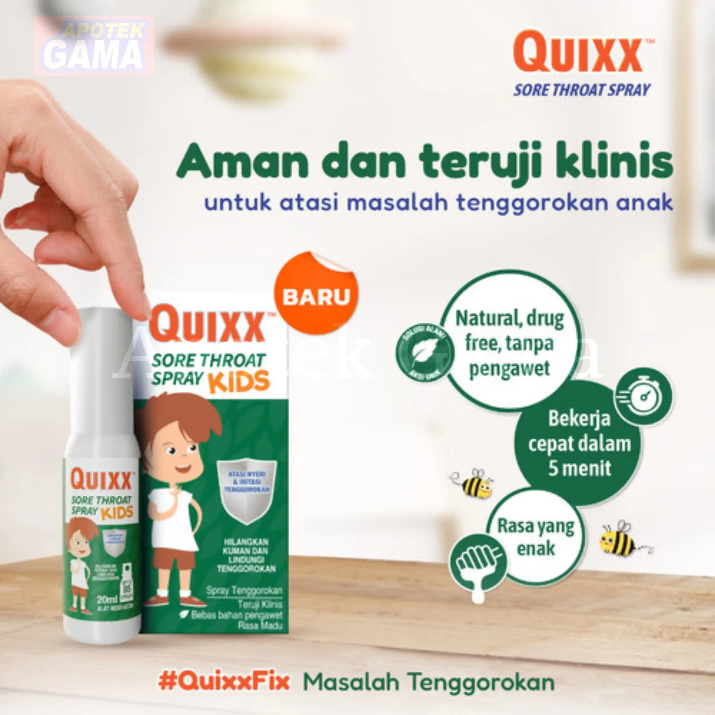 QUIXX SORE THROAT SPRAY KIDS 30ML 2