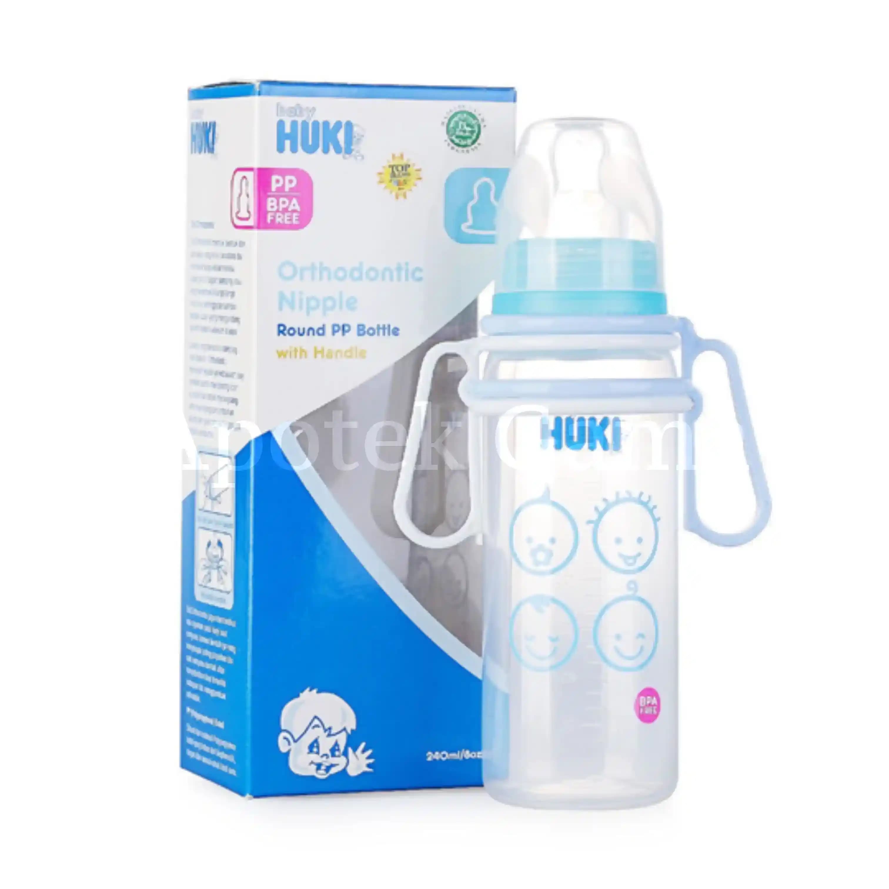 HUKI BOTOL ORTHODONTIC NIPPLE L 240 ML CI 0334
