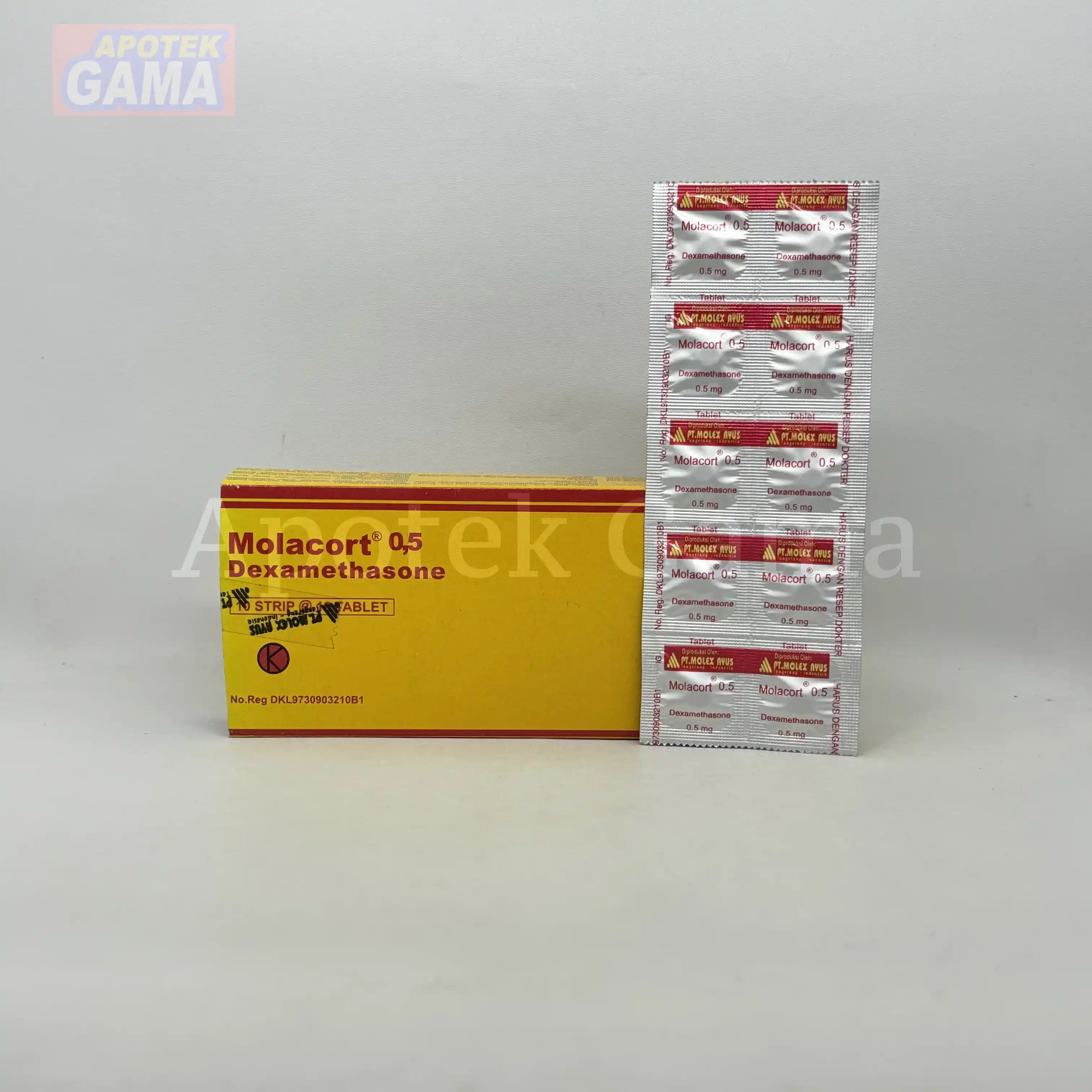 MOLACORT 0.5 MG/100 TAB 4