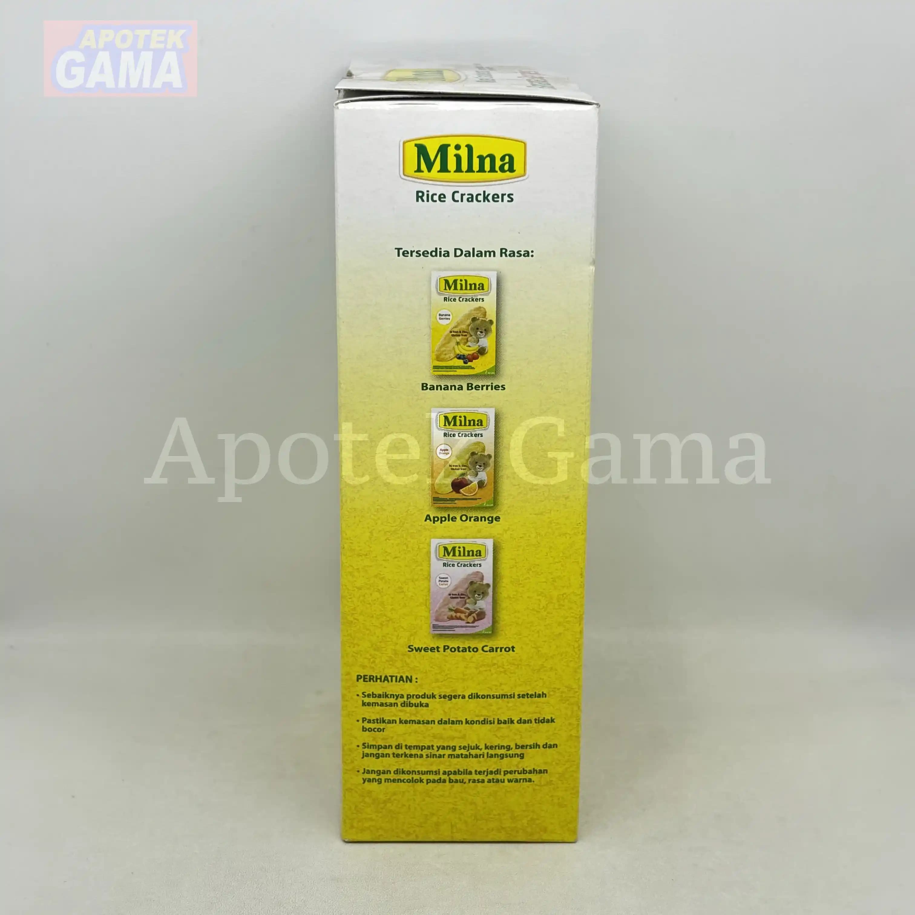 MILNA RICE CRACKERS BANANA BERRIES 20GR