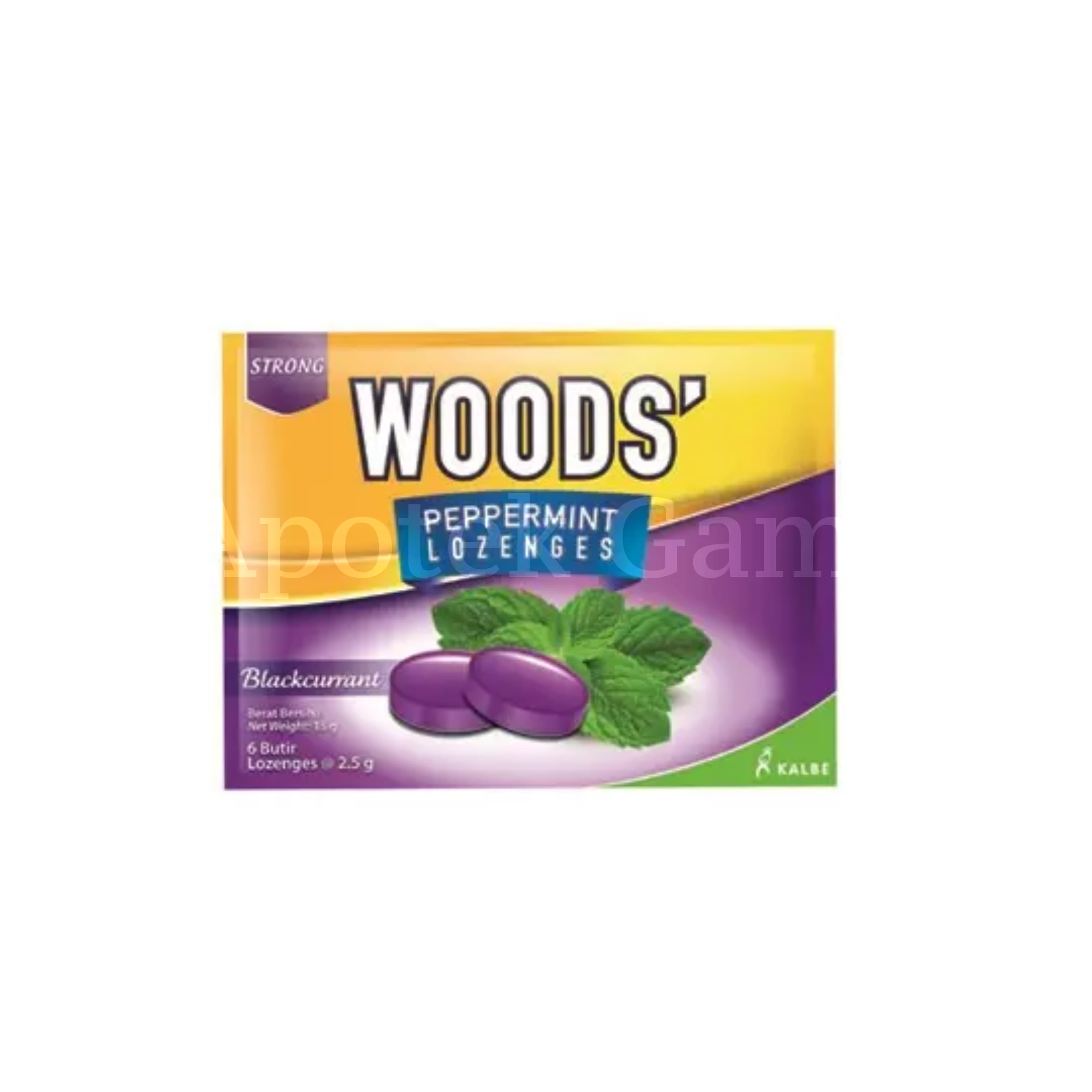 WOOD PEPPERMINT LOZENGES BLACKCURRANT