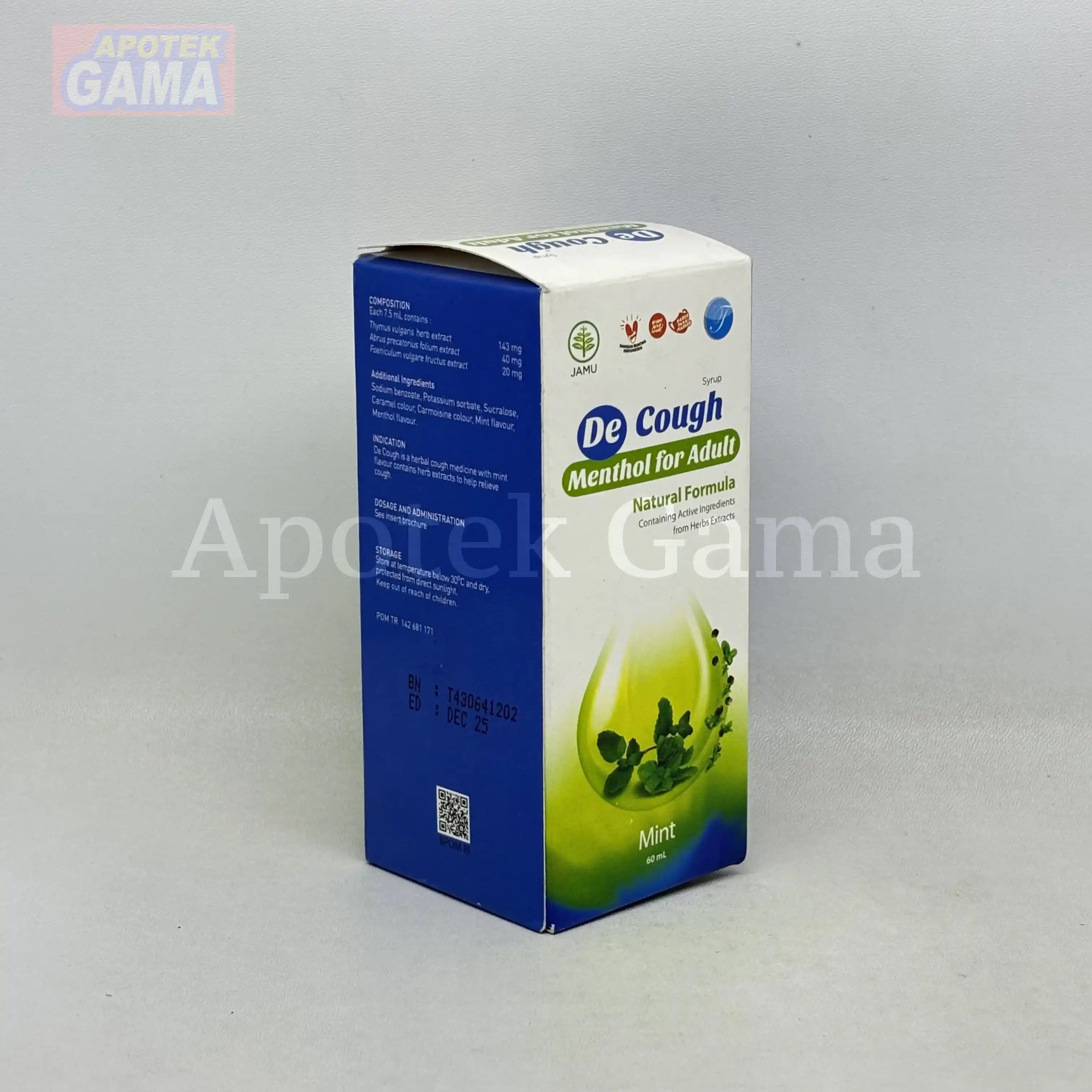 DE COUGH MINT 60 ML  3
