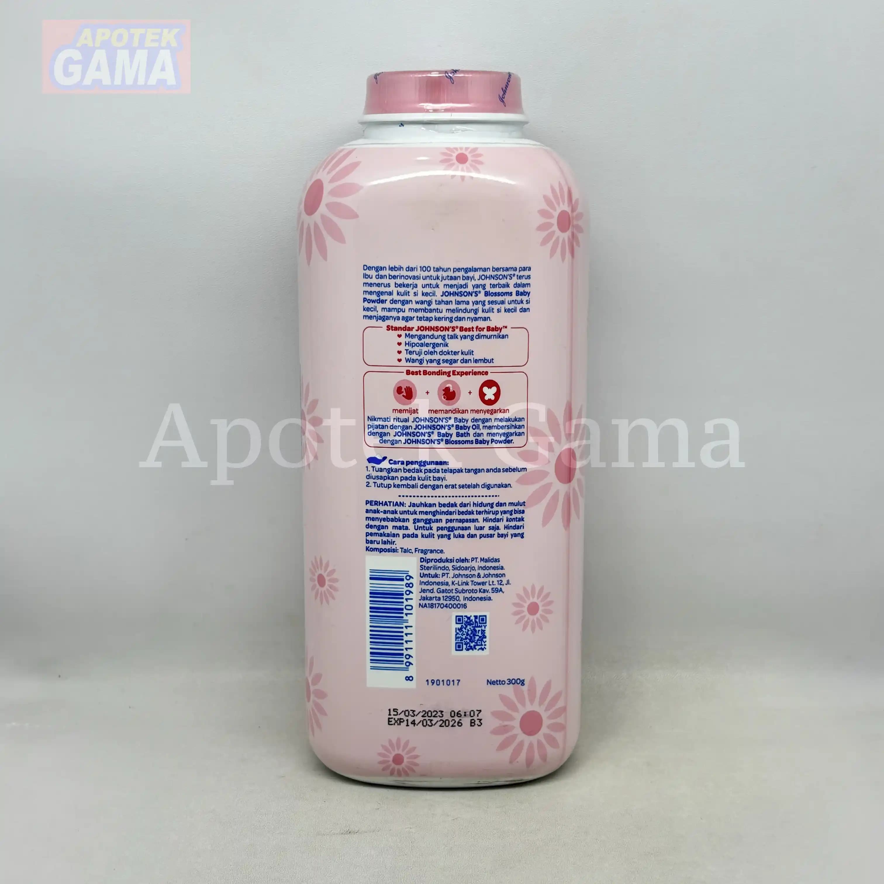 JOHNSONS BABY POWDER BLOSSOMS 300 GR 2