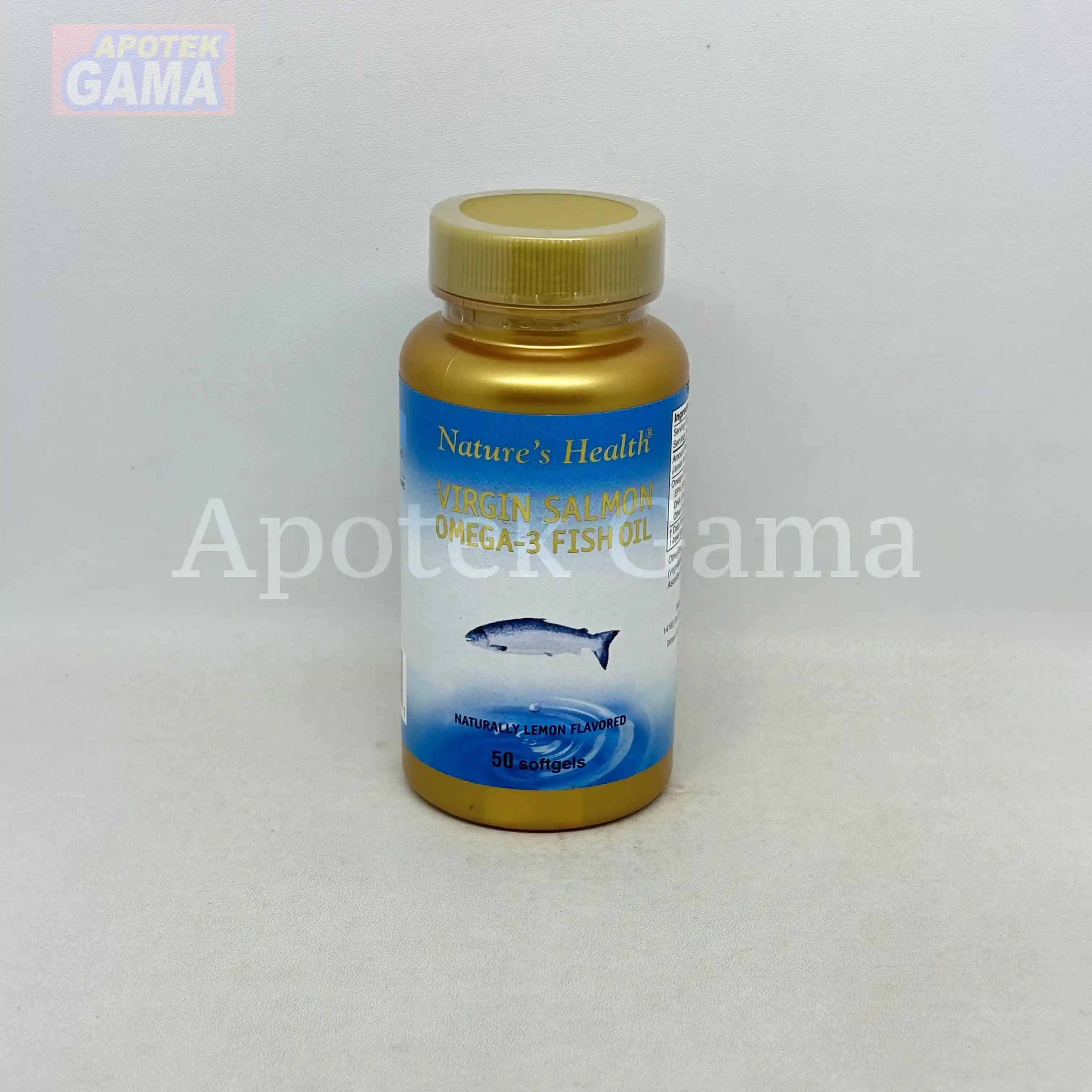 NATURES HEALTH VIRGIN SALMON OMEGA-3 LEMON 50S 2