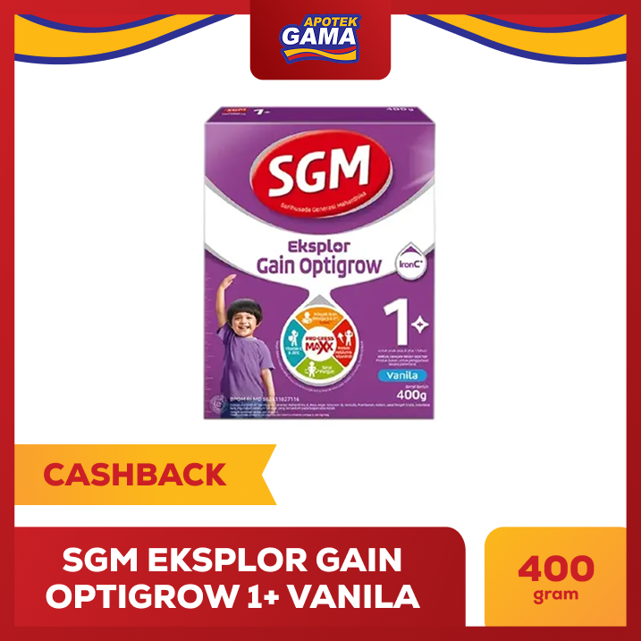 SGM EKSPLOR GAIN OPTIGROW 1+VANILA 400GR 2