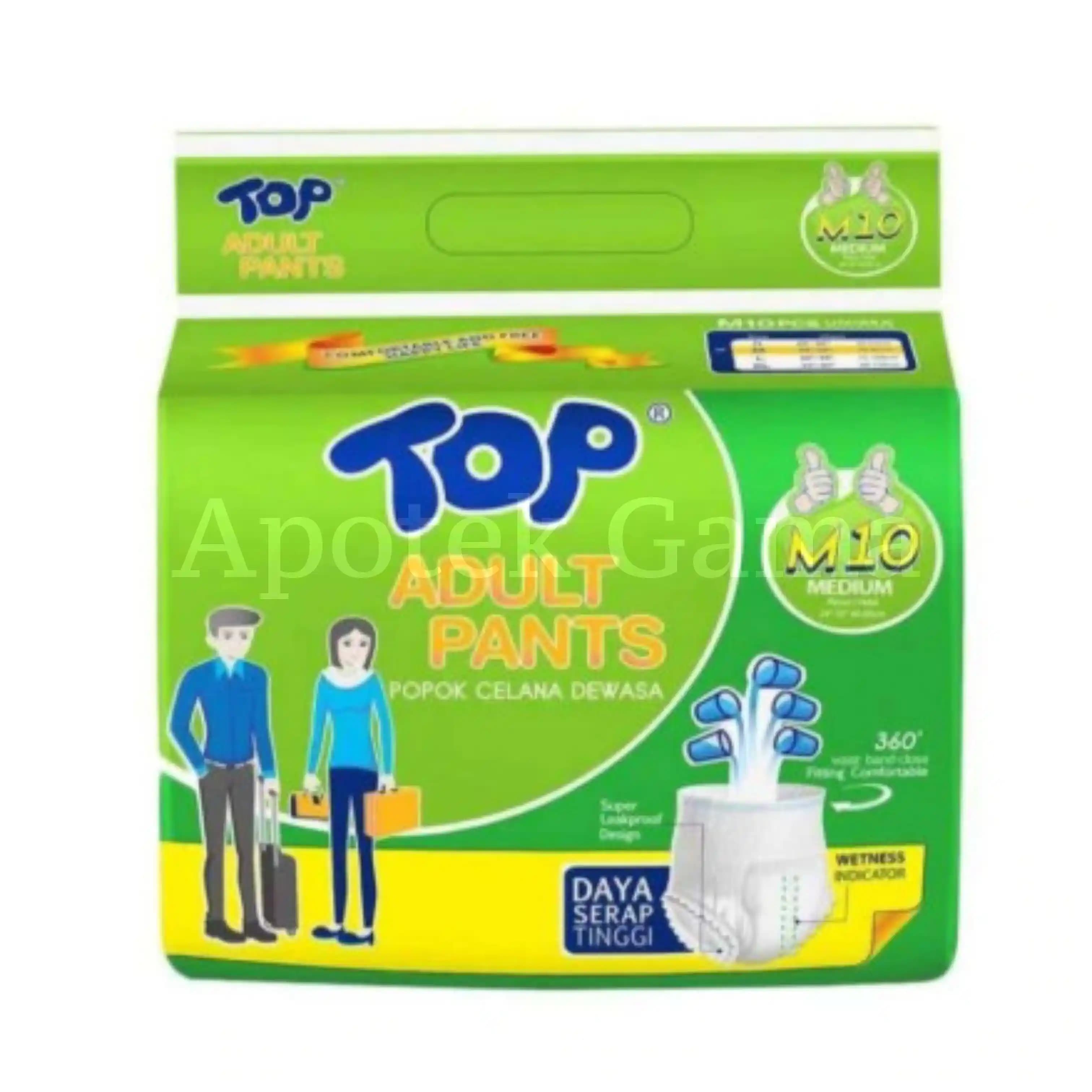 PAMPERS TOP ADULT M 10