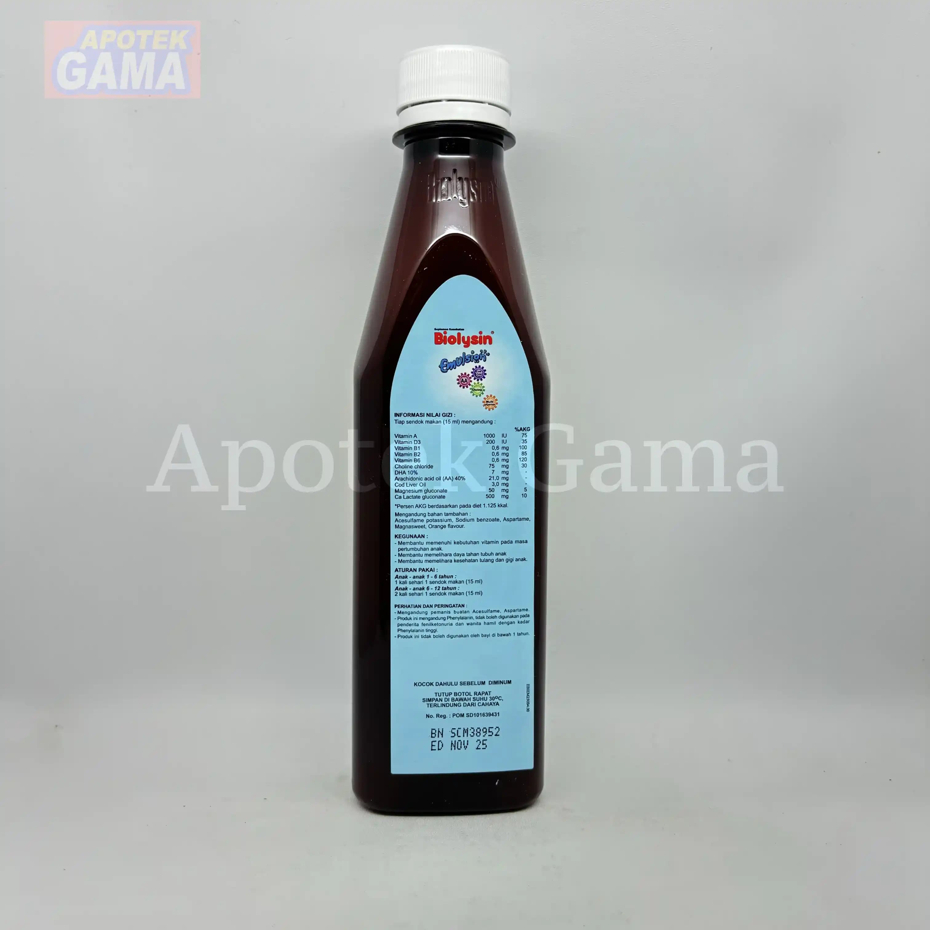 BIOLYSIN EMULSION JERUK 250ML 2