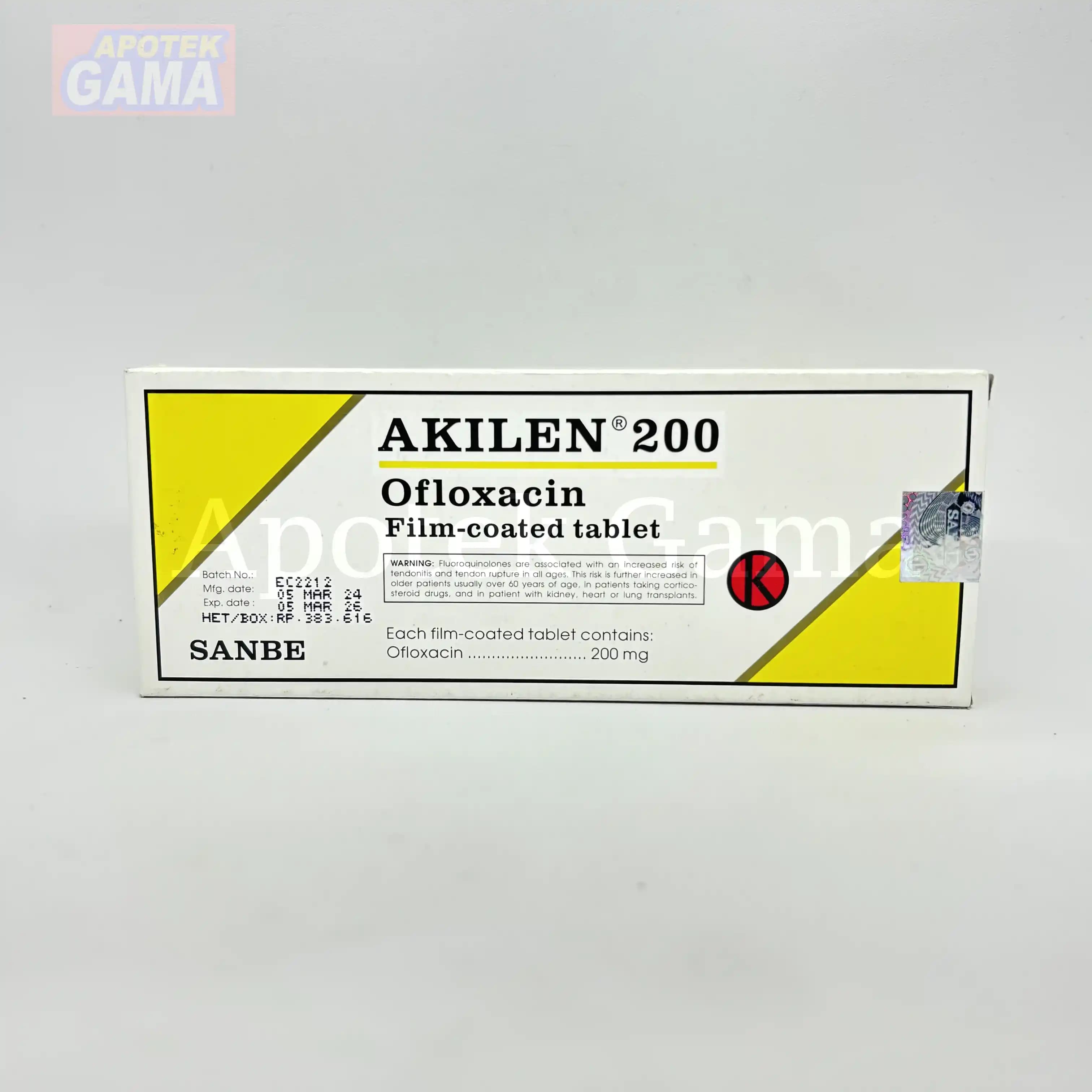 AKILEN TAB 200 MG 4