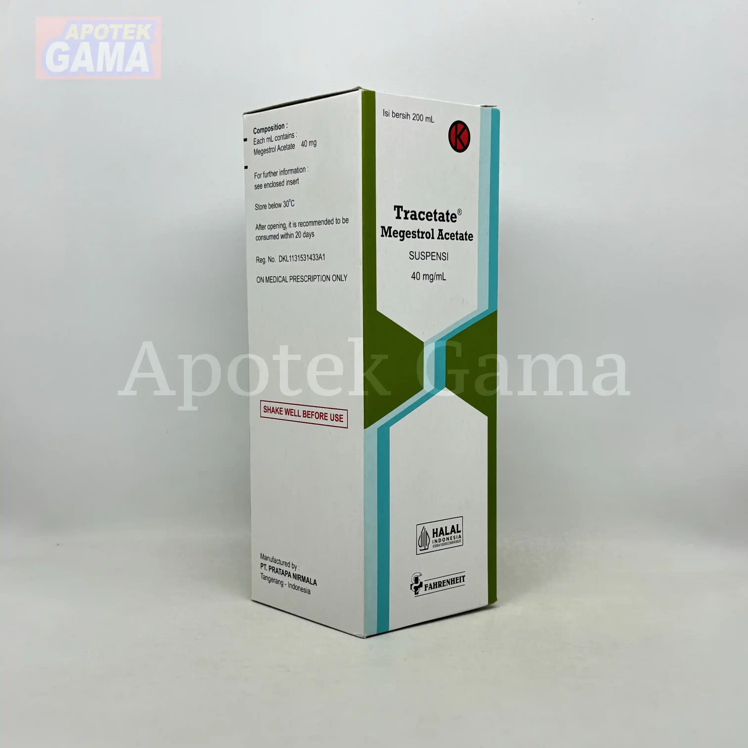 TRACETATE MEGESTROL ACETATE SUSPENSI 40 MG 200 ML 3