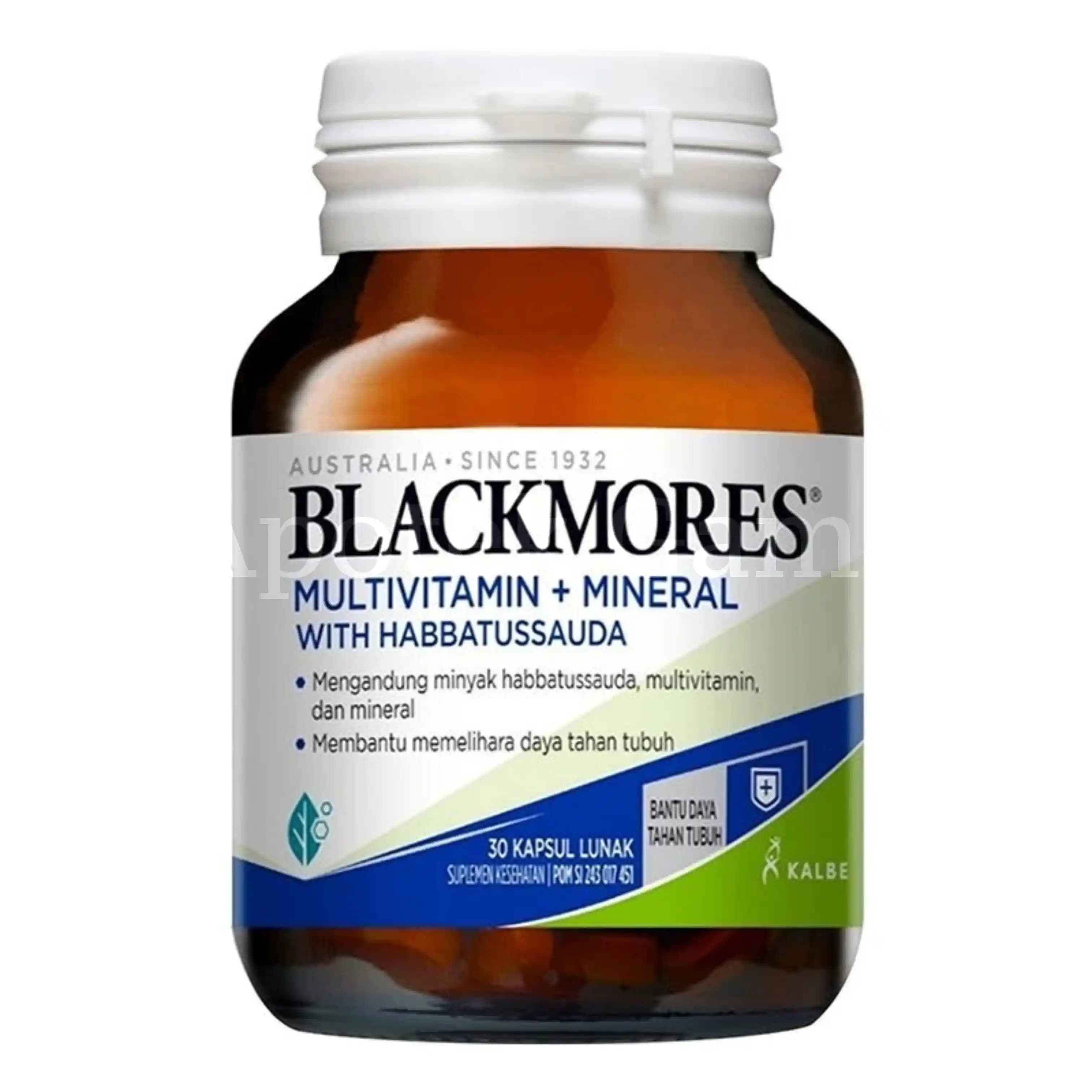 BLACKMORES MULTIVITAMIN+MINERAL WITH HABBATUSSAUDA 30S