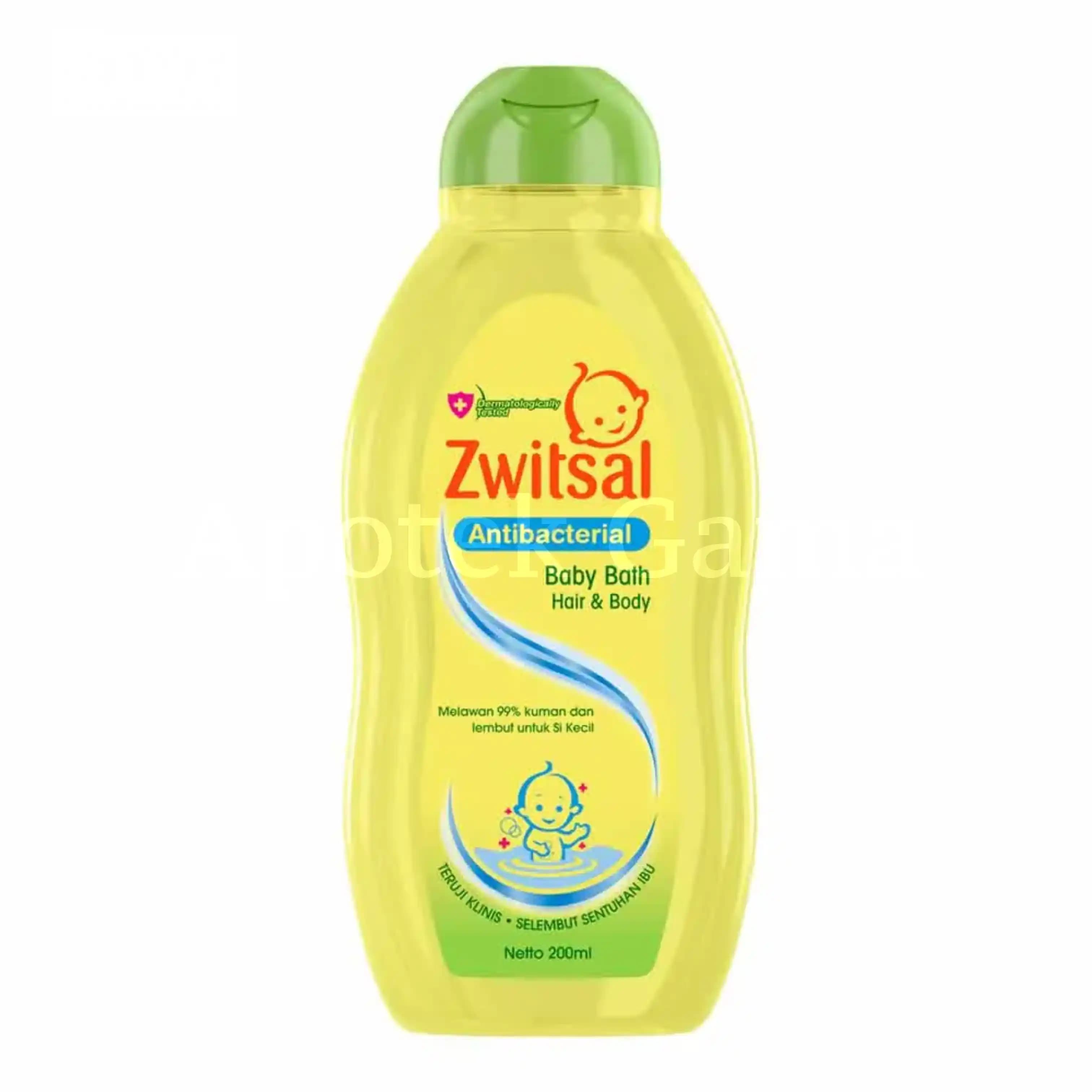 ZWITSAL BABY BATH HAIR & BODY ANTIBACTERIAL 200 ML 2