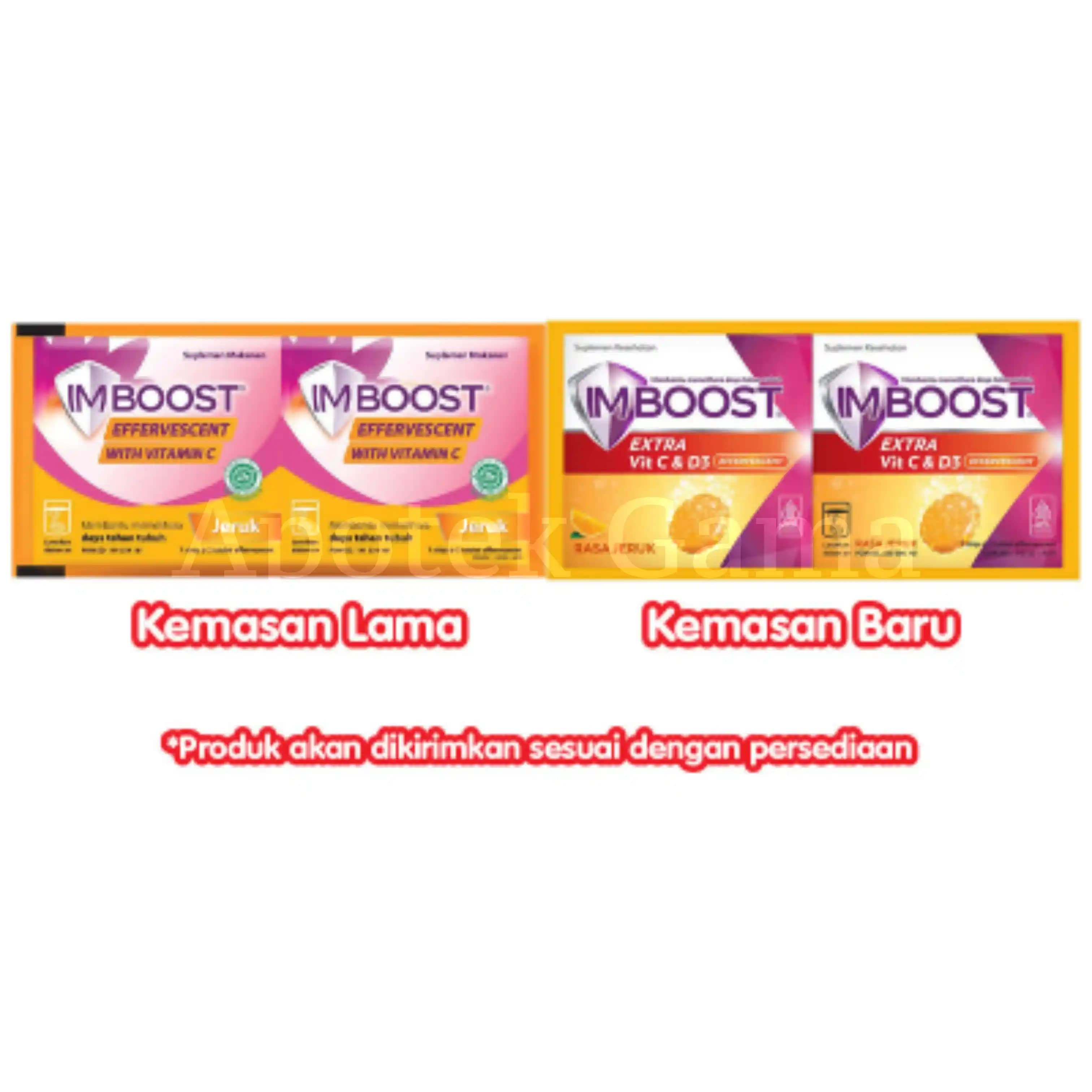 IMBOOST EXTRA VIT C&D EFFERVESCENT JERUK SAC