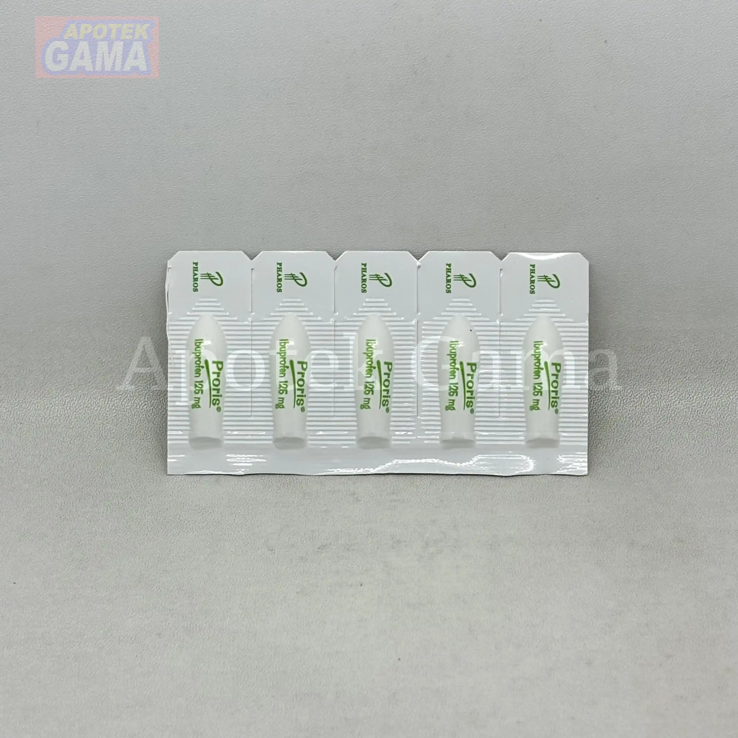 PRORIS SUPP 125MG 3