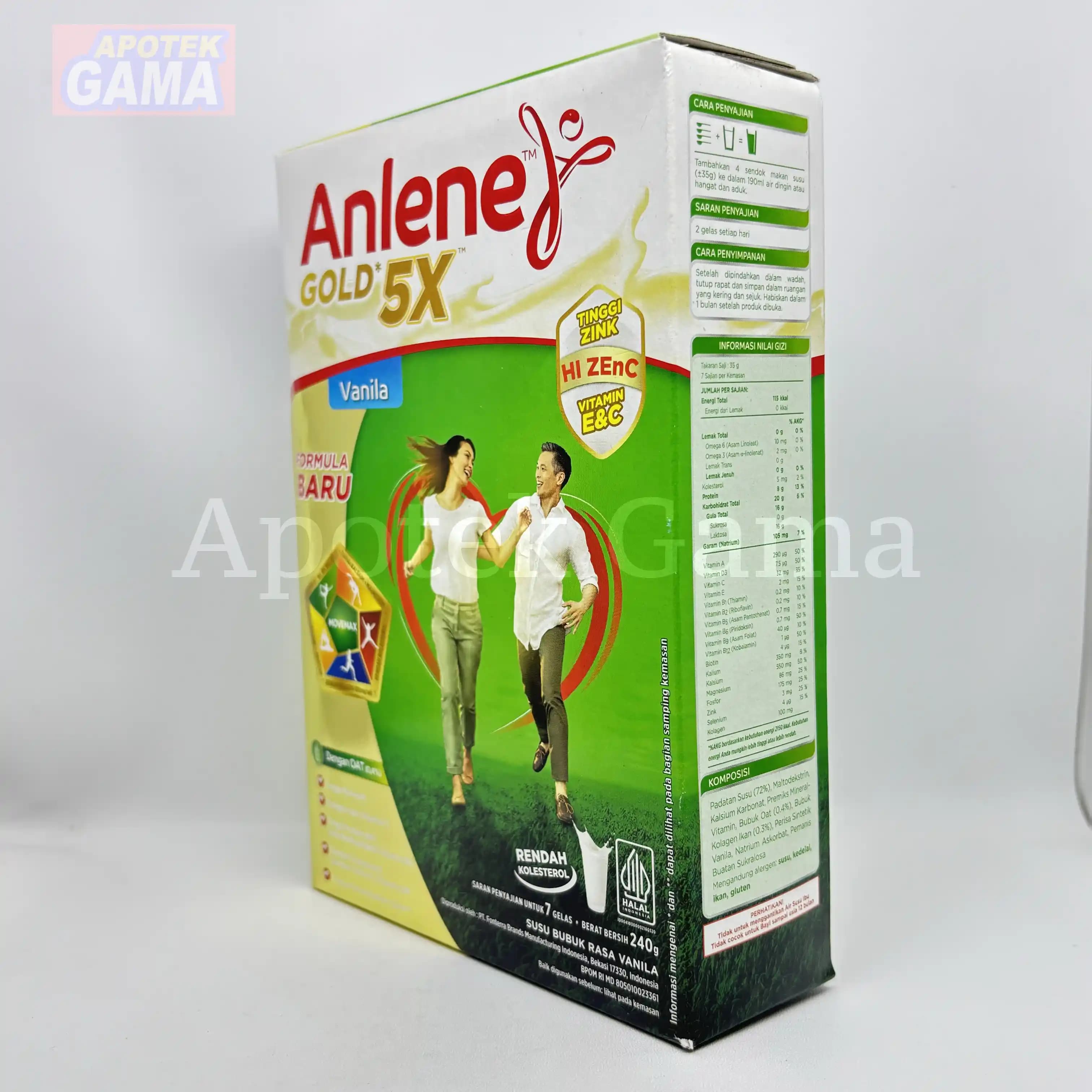 ANLENE GOLD VANILA 240G 3