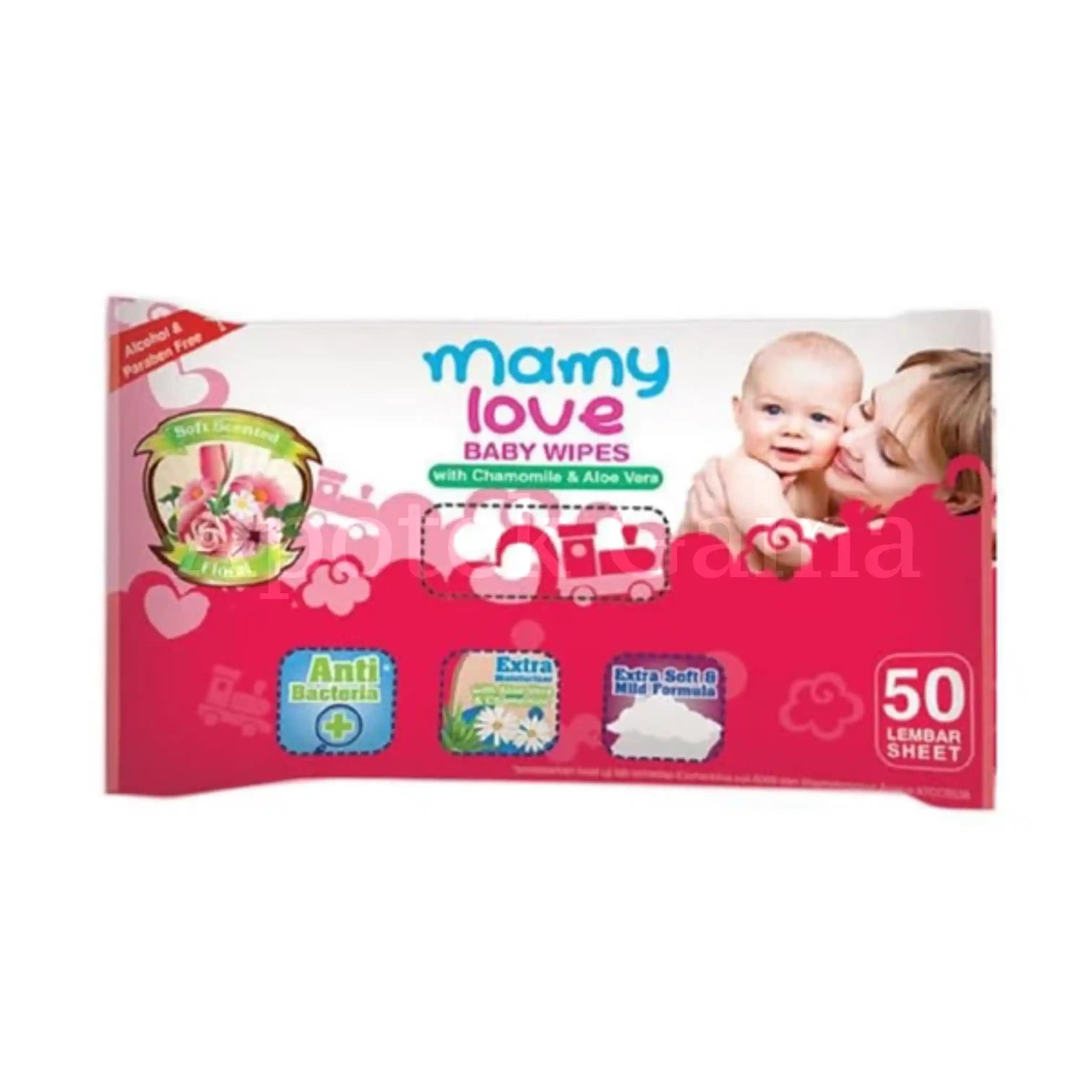 MAMYLOVE WIPES CHAML & ALOE VERA 50 2