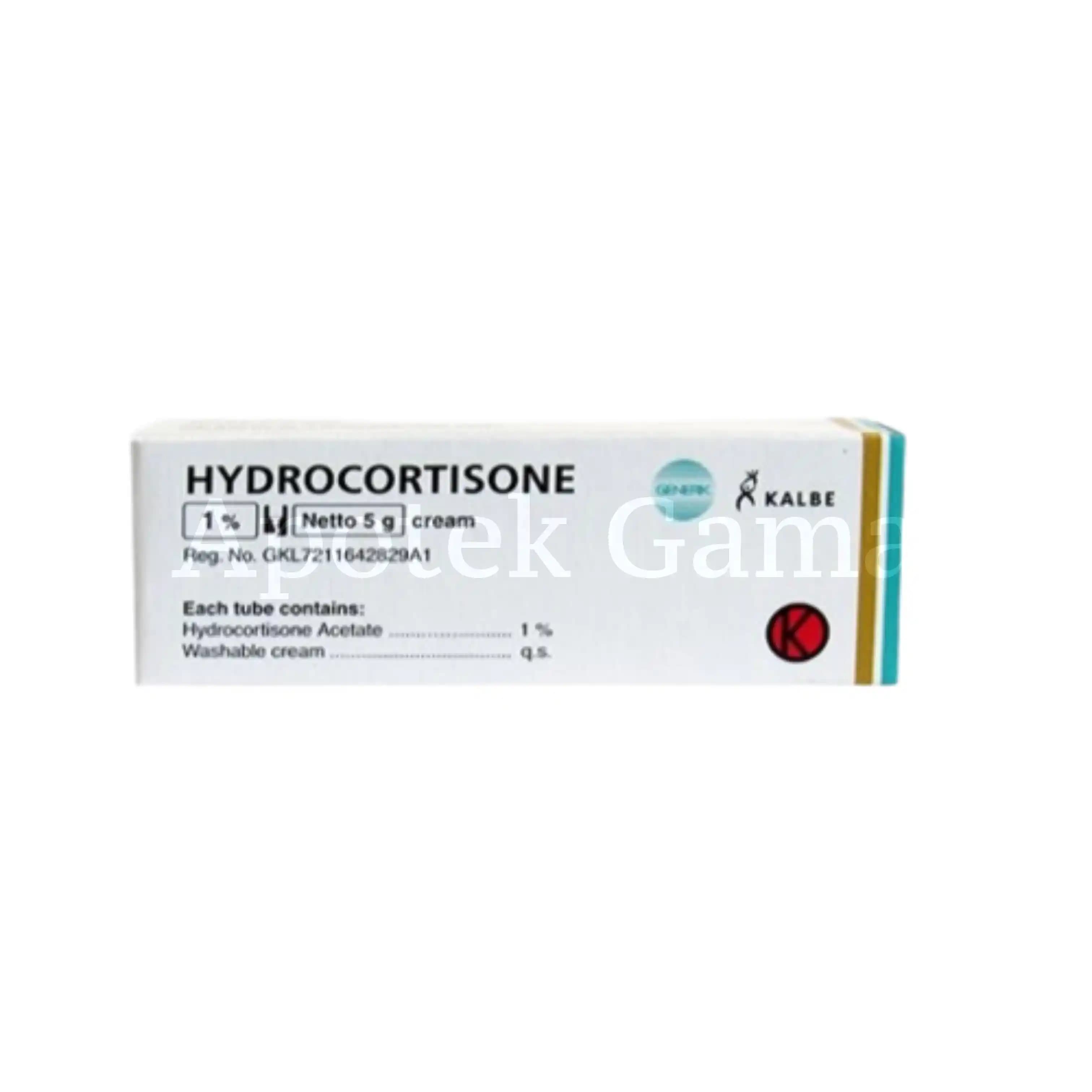 HYDROCORTISONE CR 1% 5 GR (KALBE)