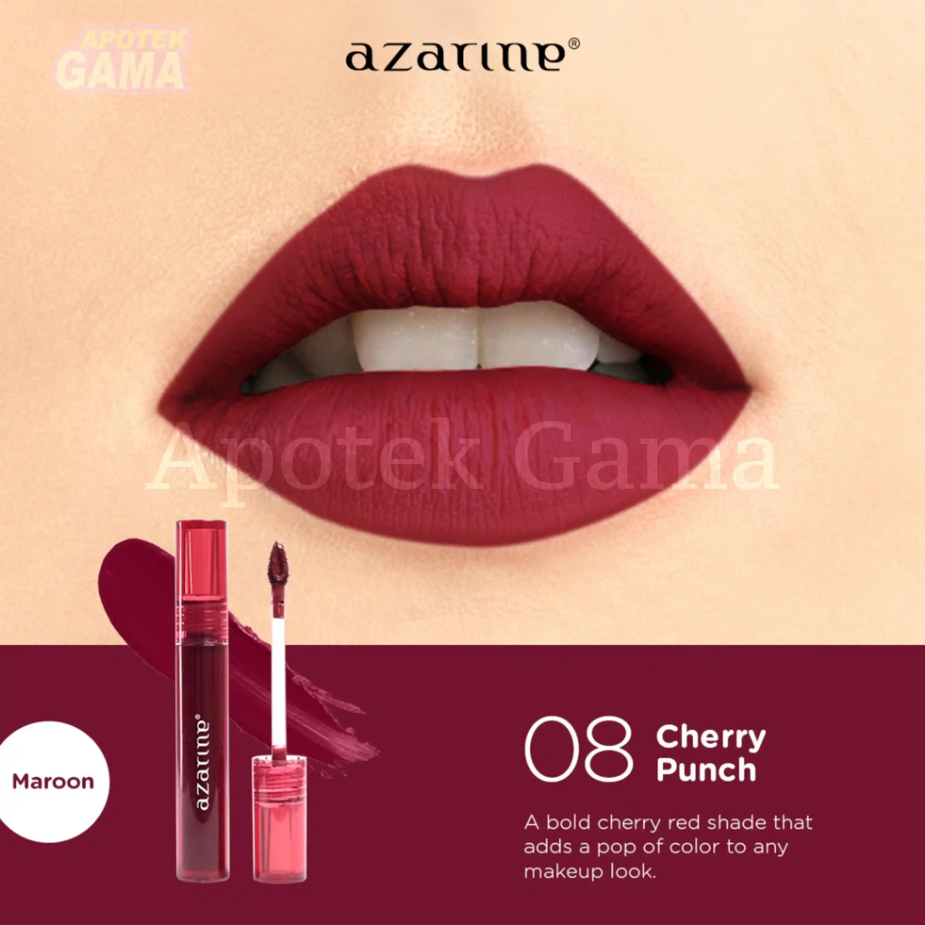AZARINE VELVETY LIPPIE CREAM CHERRY PUNCH 08