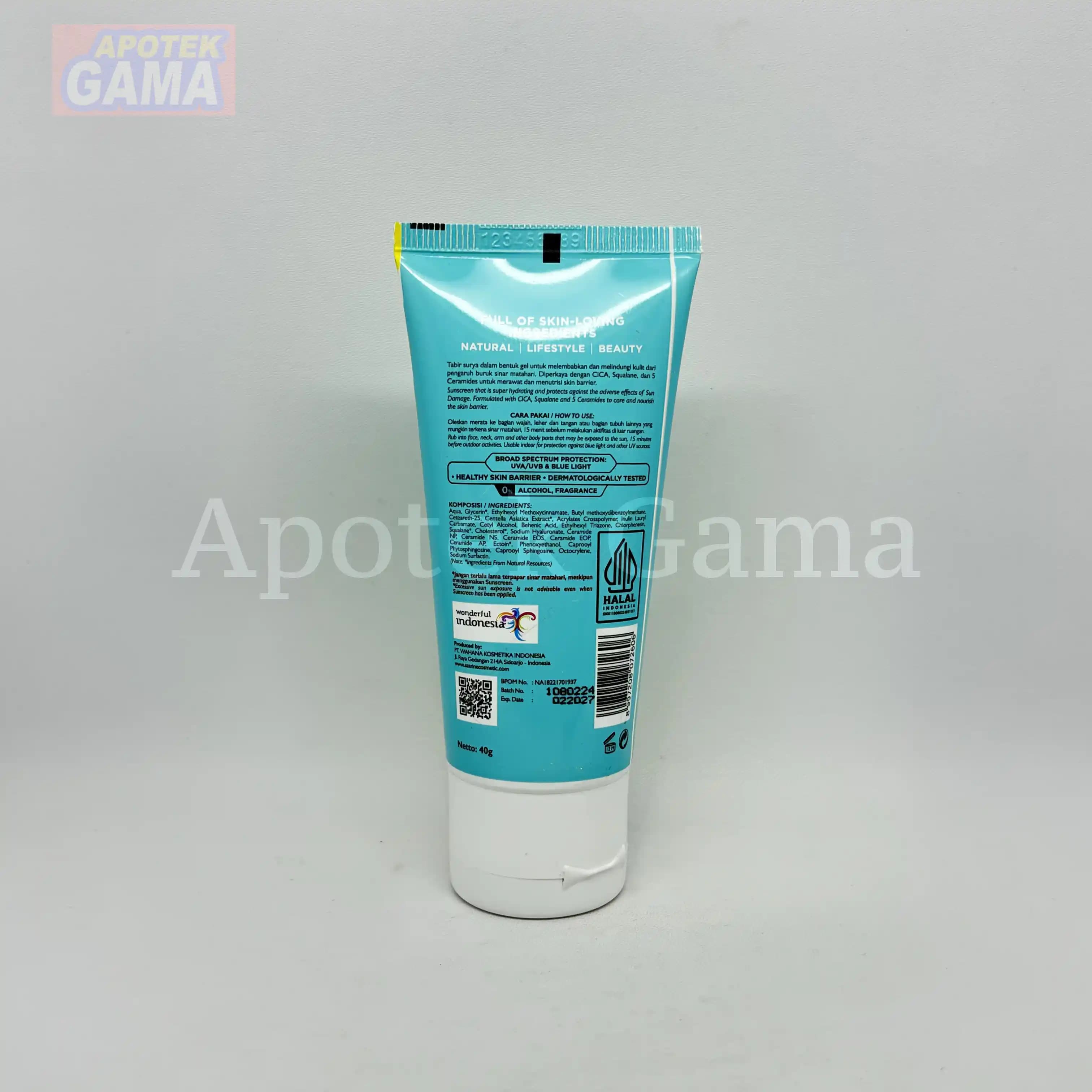AZARINE CICAMIDE BARRIER SUNSCREEN MOISTRUIZER SPF 35++ 40 ML 5