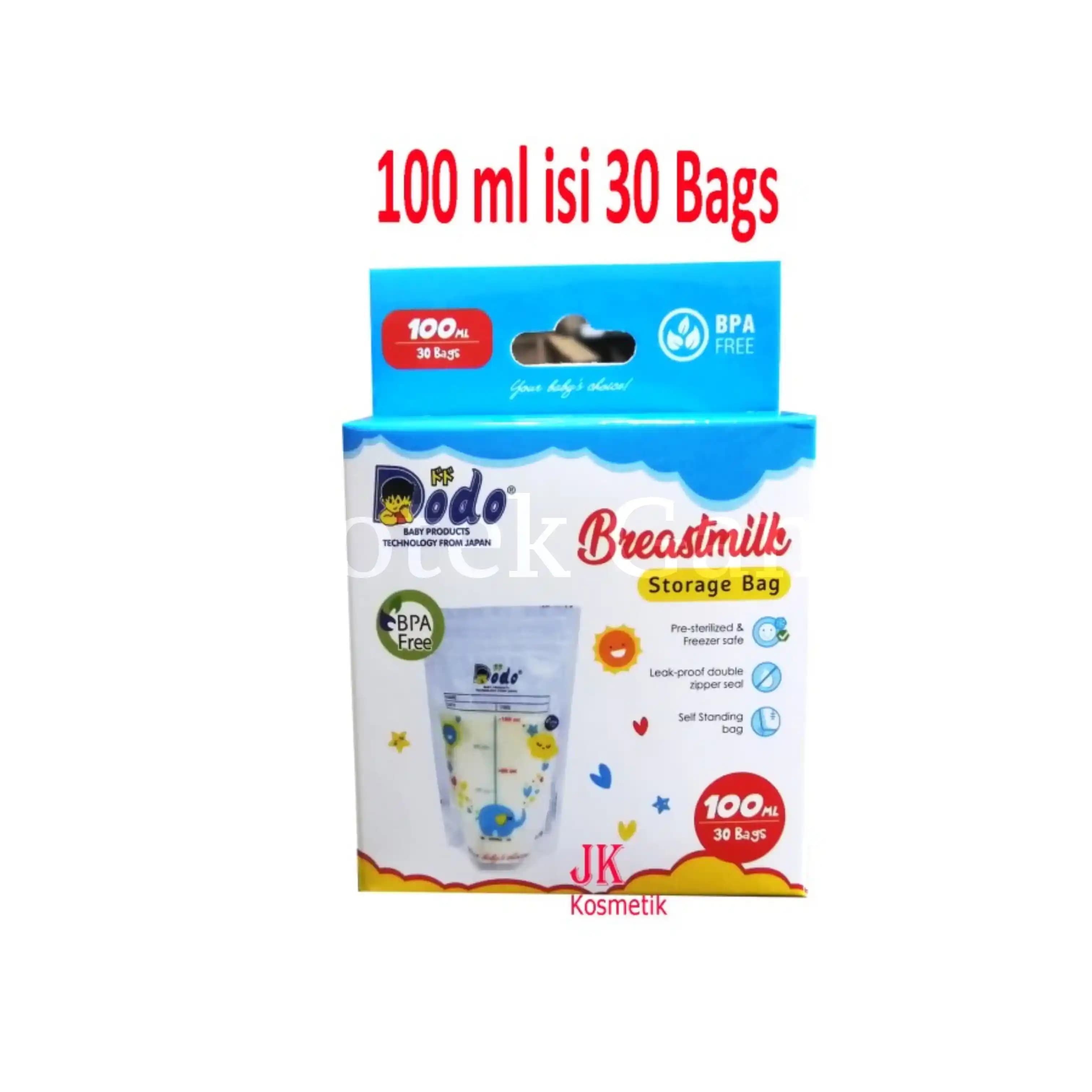 DODO BREASTMILK STORAGE BAG 100 ML 30 PCS