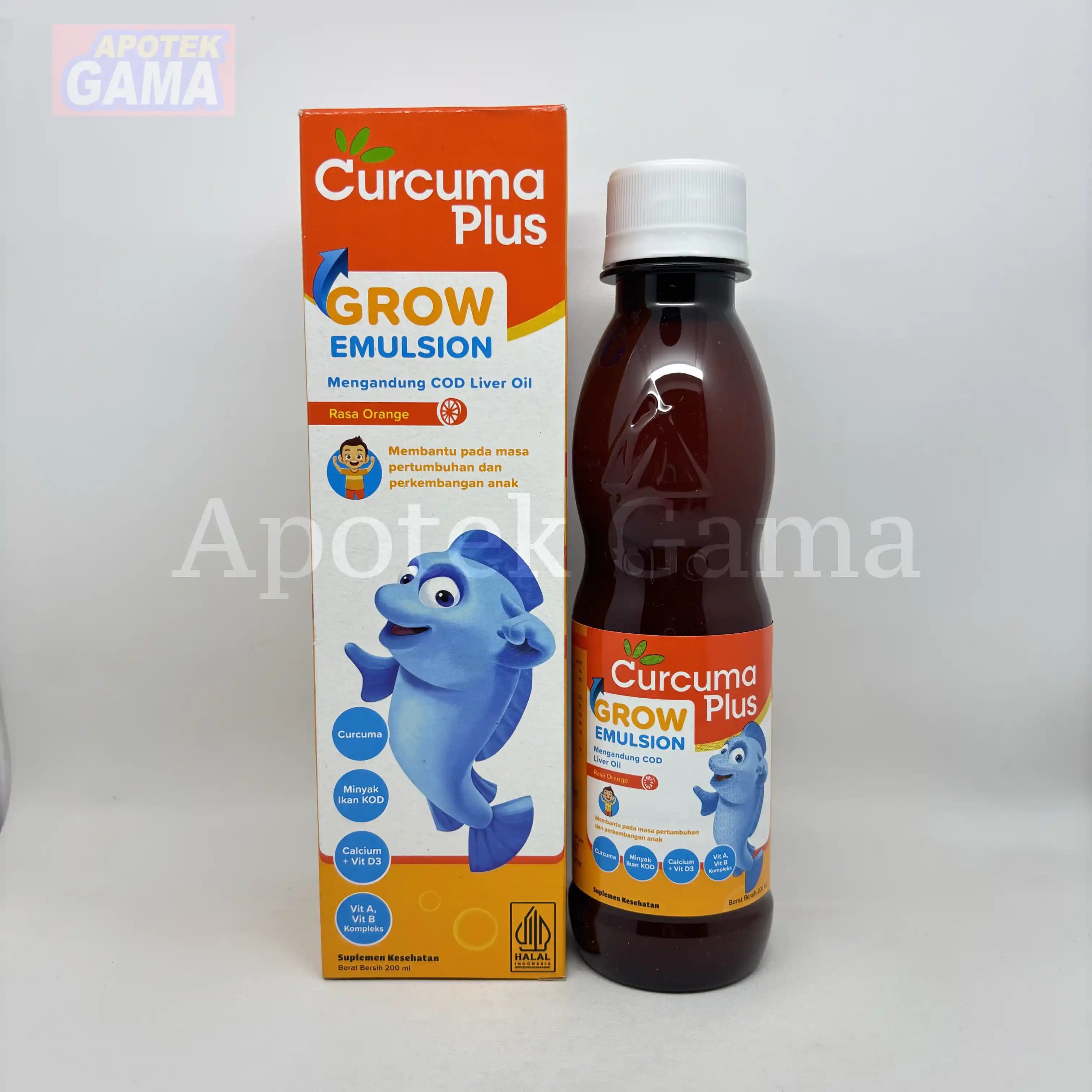CURCUMA PLUS GROW EMULSION JERUK 200ML 3