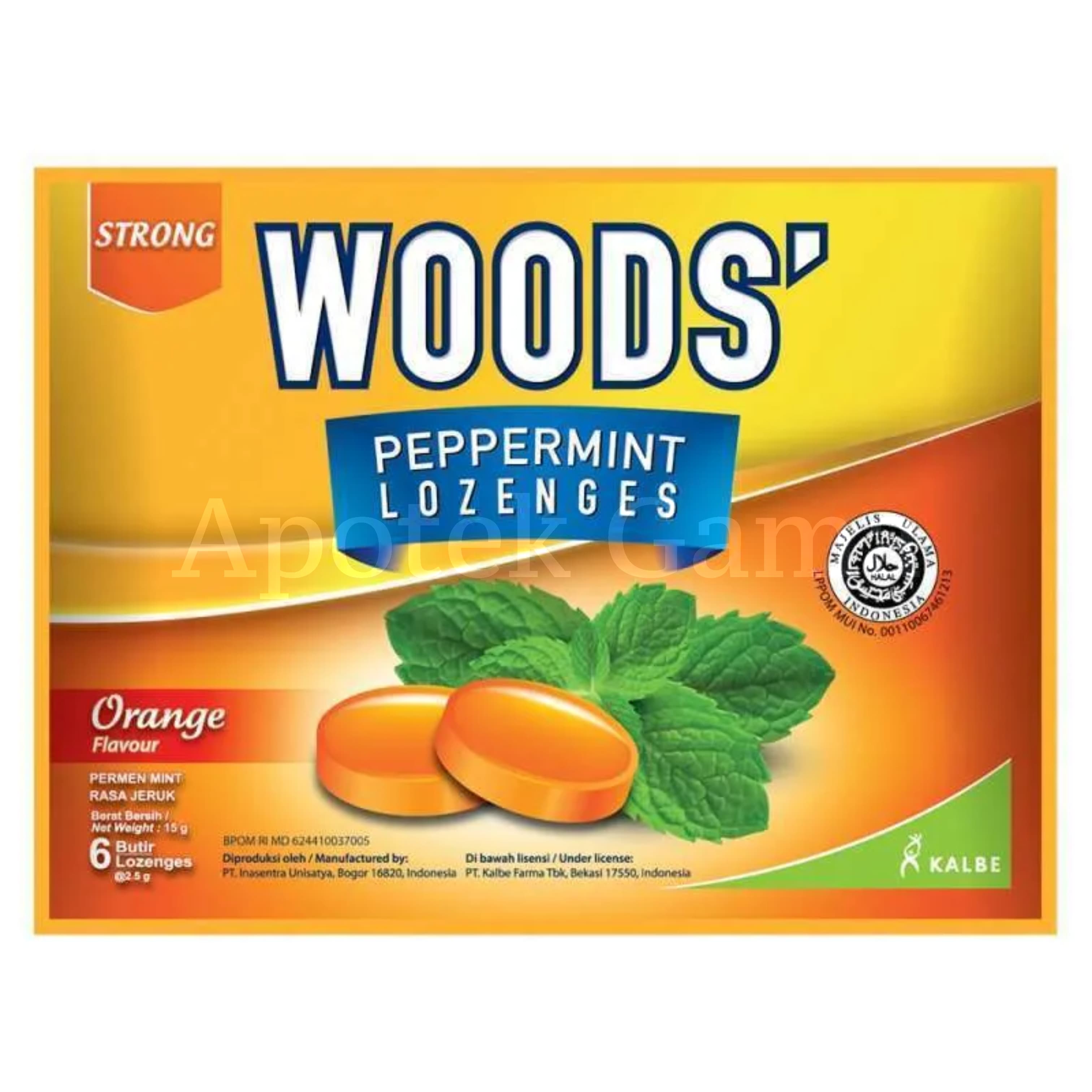 WOODS PEPPERMINT LOZ ORANGE 2