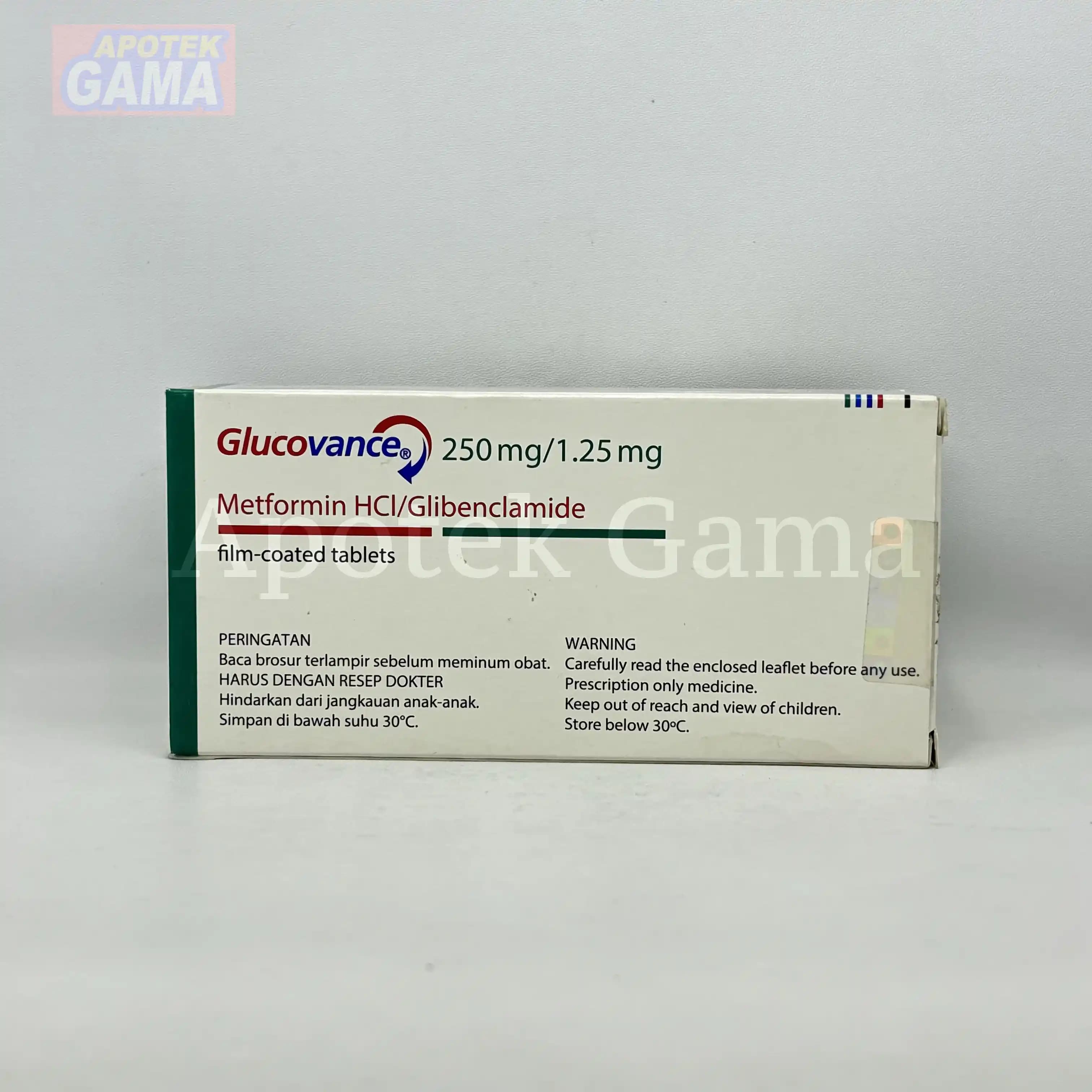 GLUCOVANCE TAB 250/1.25 3